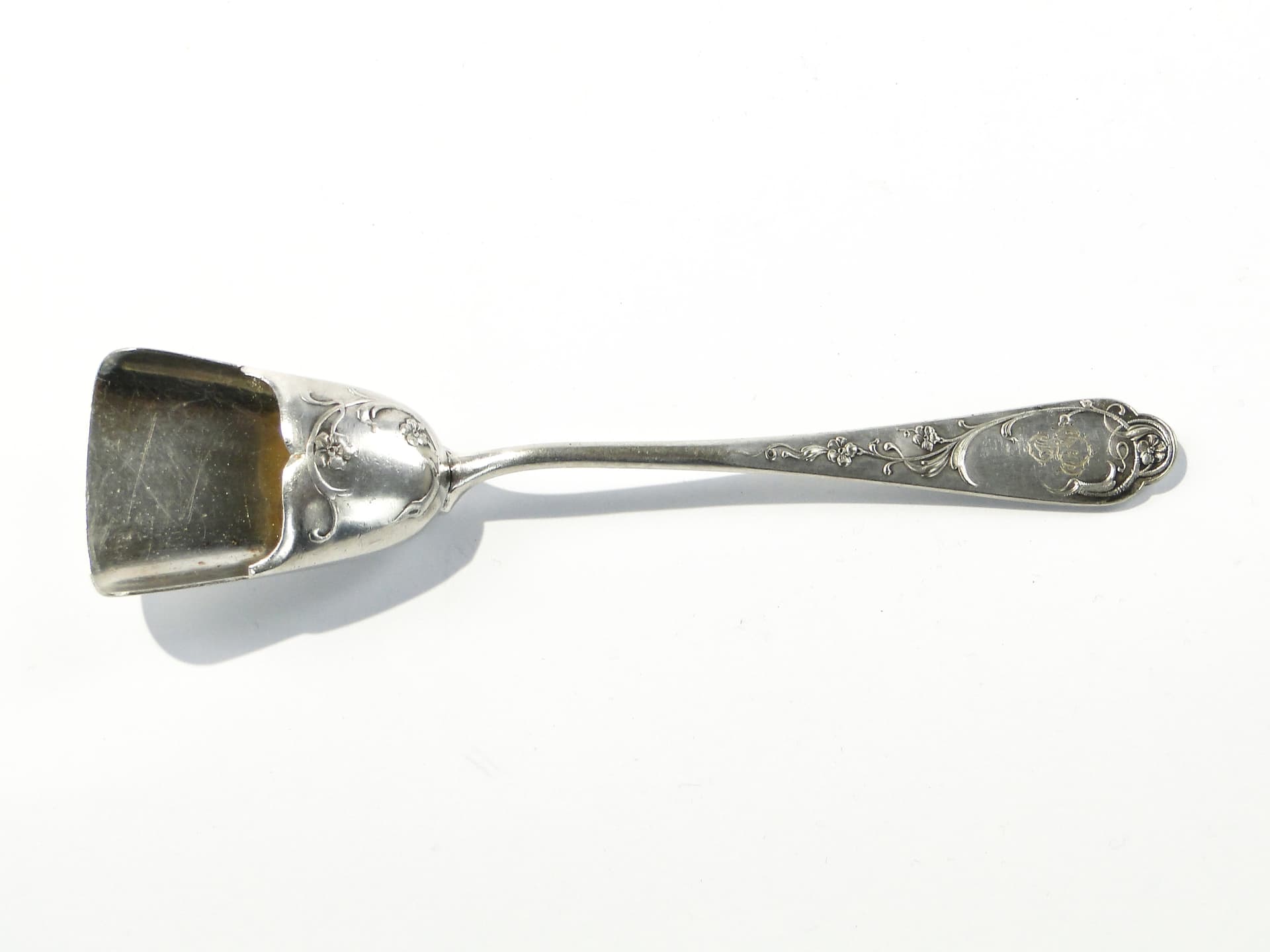 Sugar Spoon, Art Nouveau, silver-plated brass, WMF, Germany, 19th century - 347085