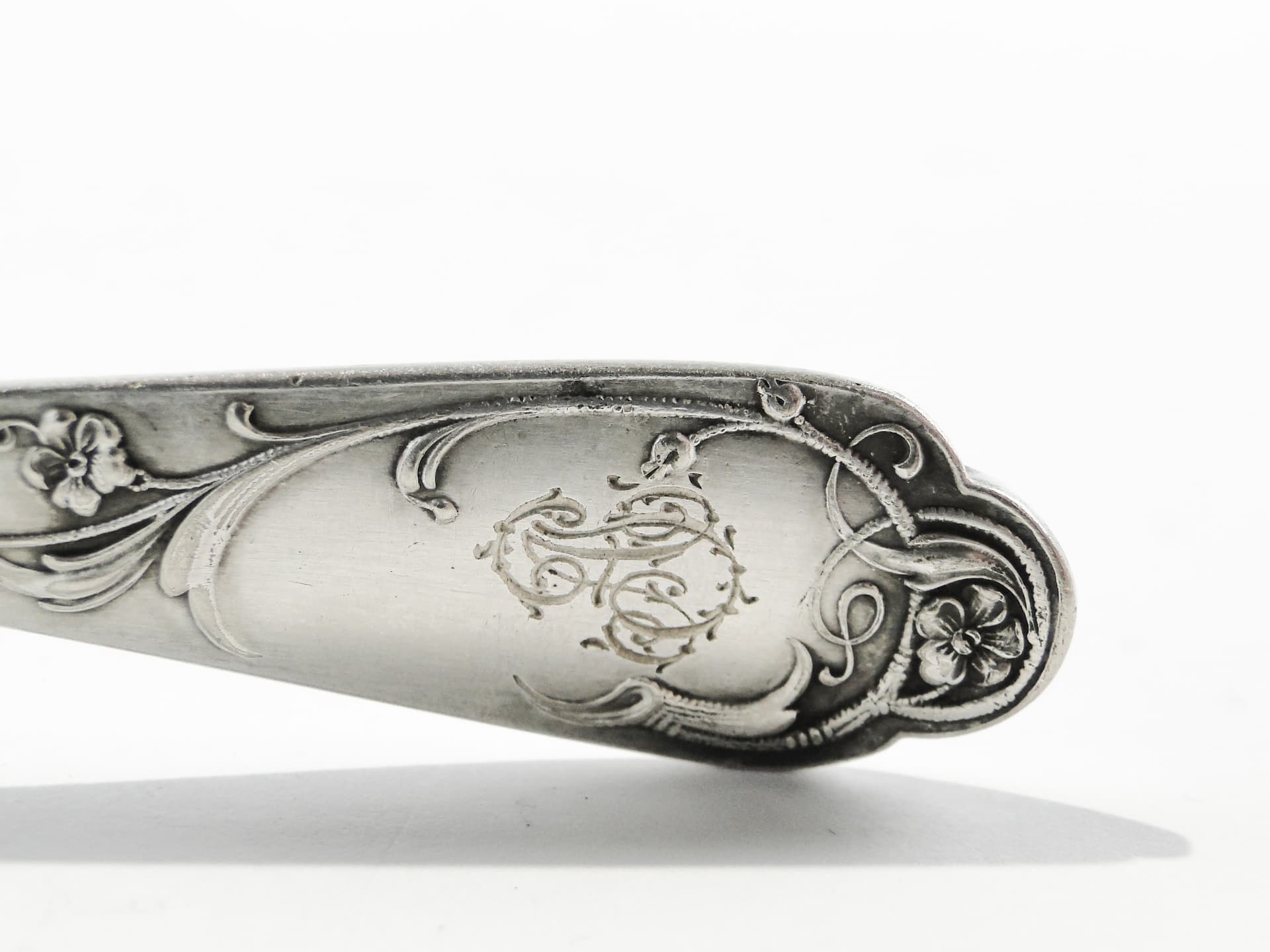 Sugar Spoon, Art Nouveau, silver-plated brass, WMF, Germany, 19th century - 347093