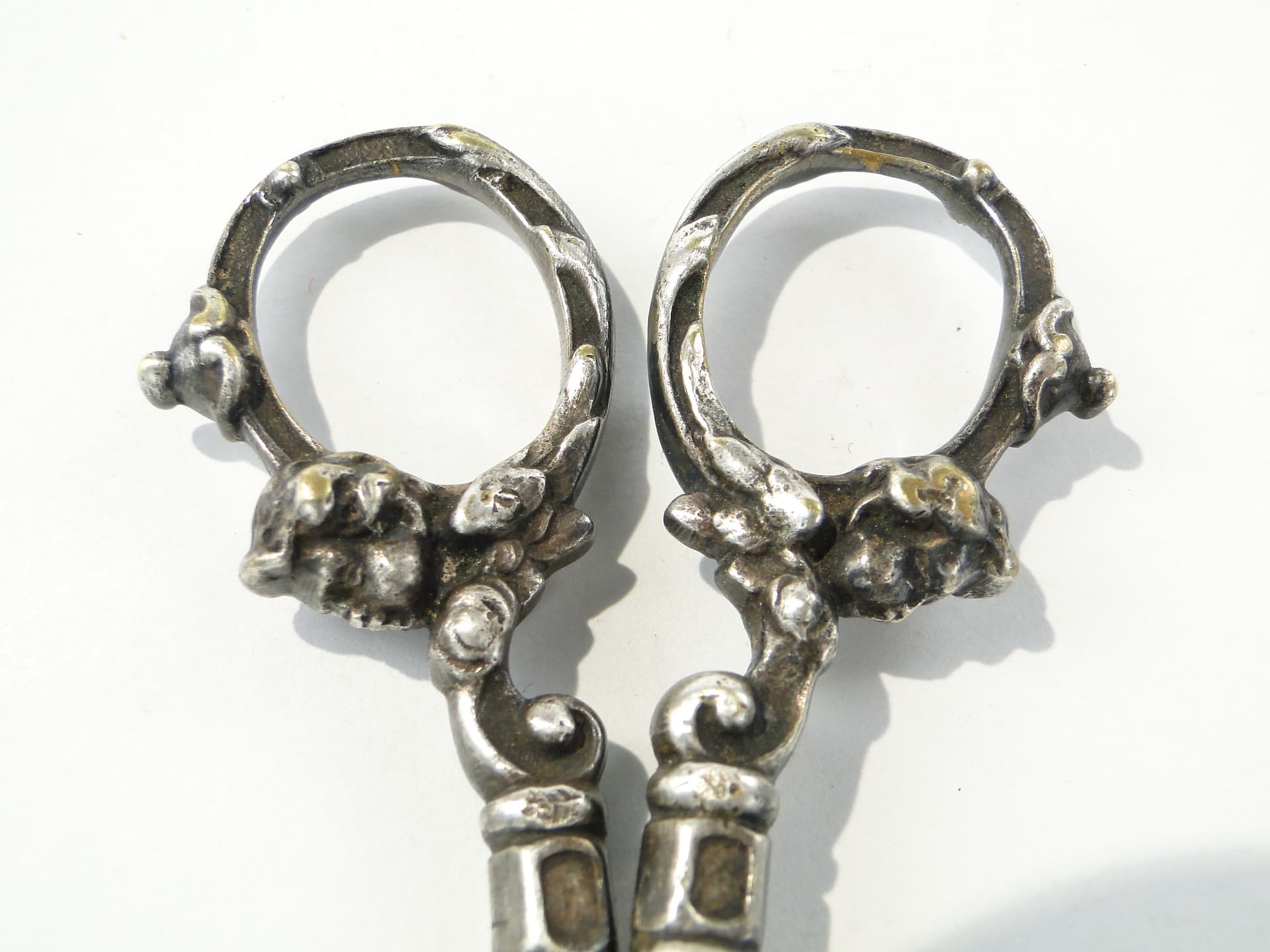 Eclectic Table Scissors, silver, brass, steel, Poland, 19th century - 347107