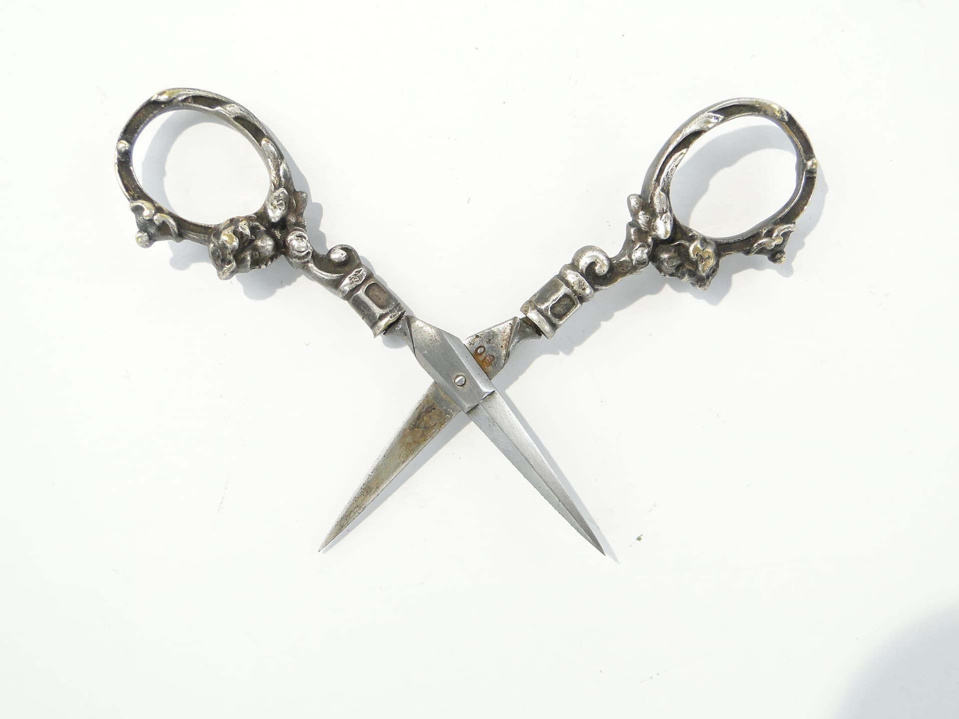 Eclectic Table Scissors, silver, brass, steel, Poland, 19th century - 347099