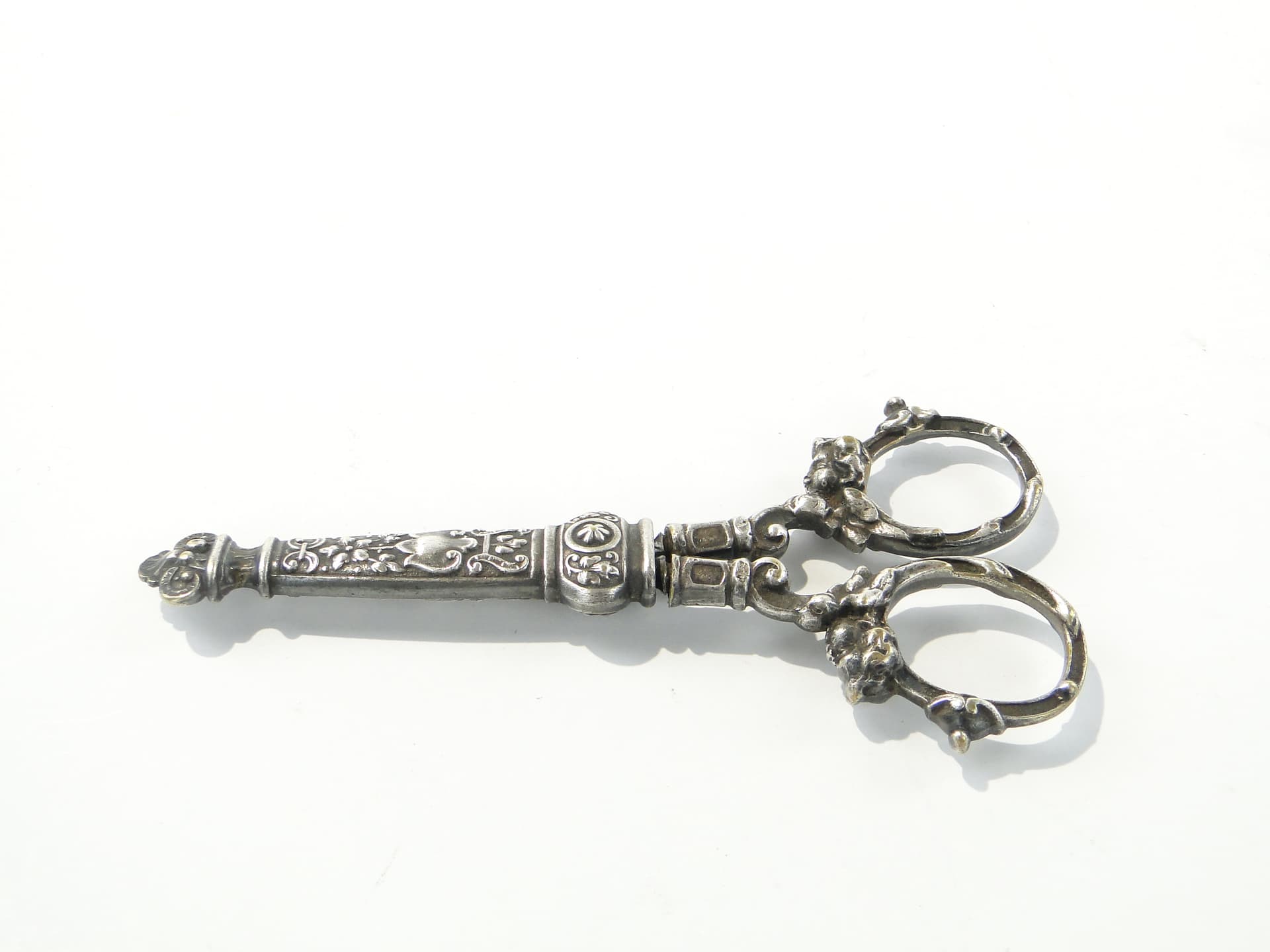 Eclectic Table Scissors, silver, brass, steel, Poland, 19th century - 347105