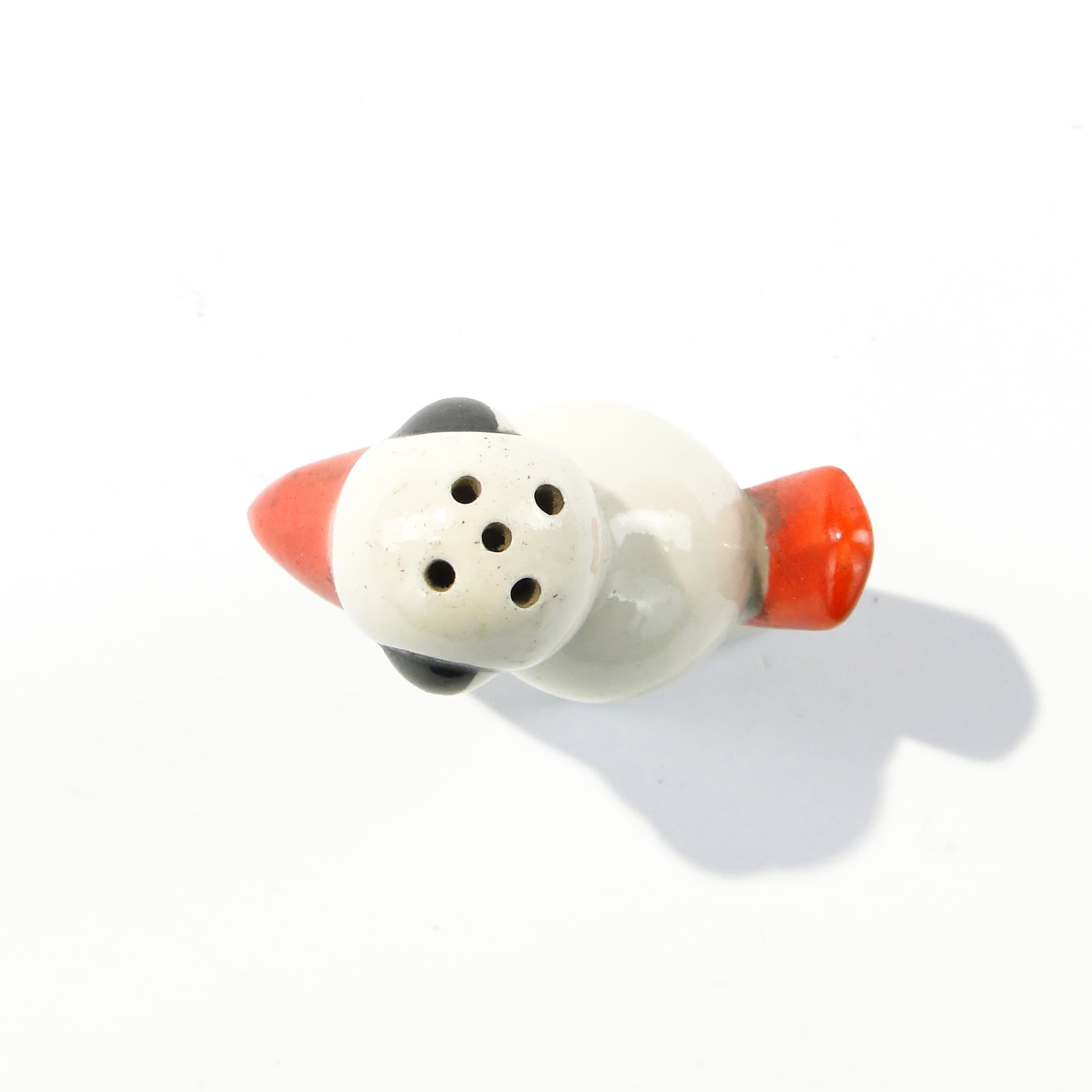 Figural Salt Shaker Stork, white porcelain, Chodzież, Poland, 1930s - 347143