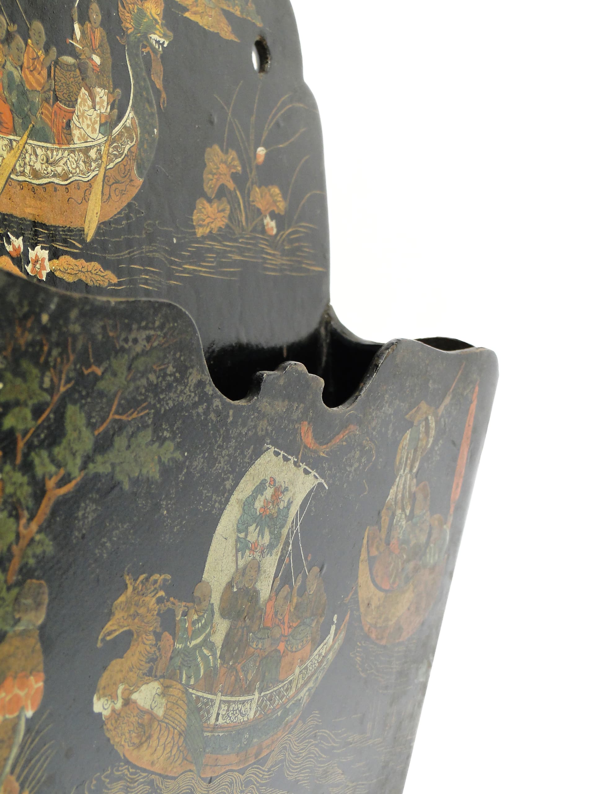 Wall Letter Holder, Japonisme, black, wood lacquer, early 20th century - 347201