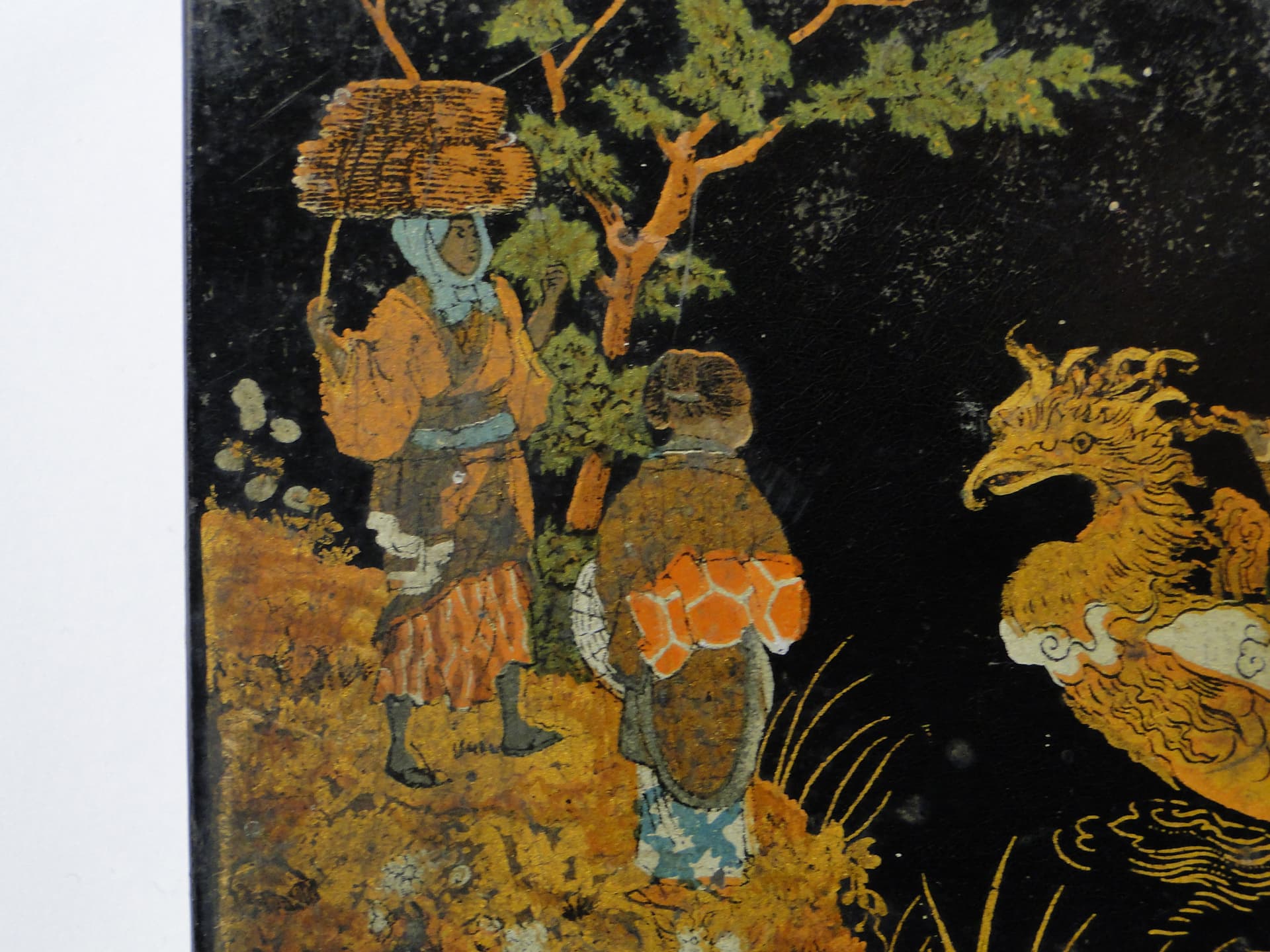 Wall Letter Holder, Japonisme, black, wood lacquer, early 20th century - 347202