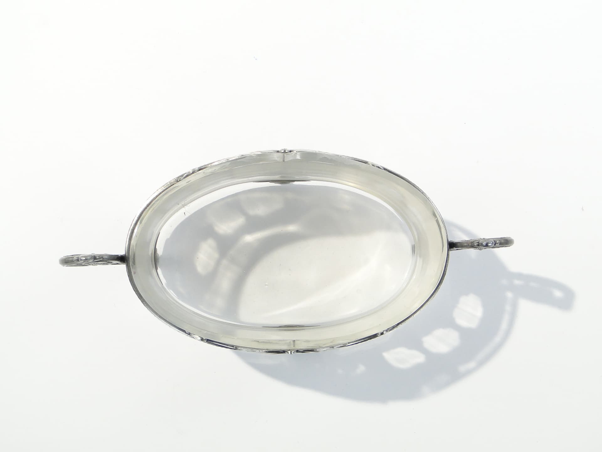 Jardinière, historicist, silver, silver-plated pewter, crystal, Towarzystwo Verit, Poland, early 20th c. - 347229