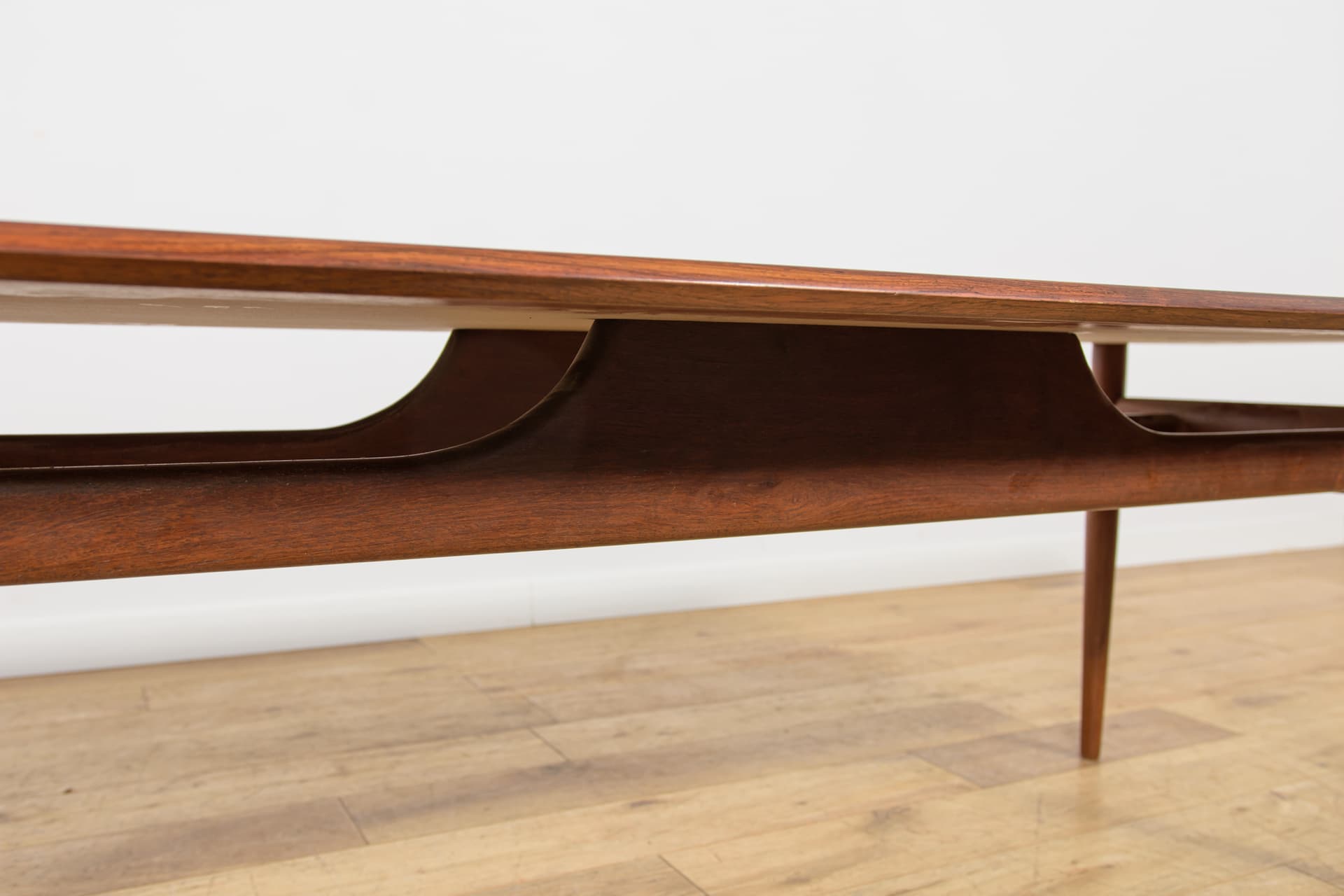 Coffee table, brown rosewood, brown teak, Denmark, 1960s. - 347295