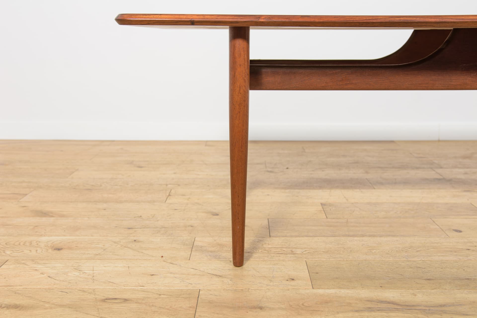 Coffee table, brown rosewood, brown teak, Denmark, 1960s. - 347294
