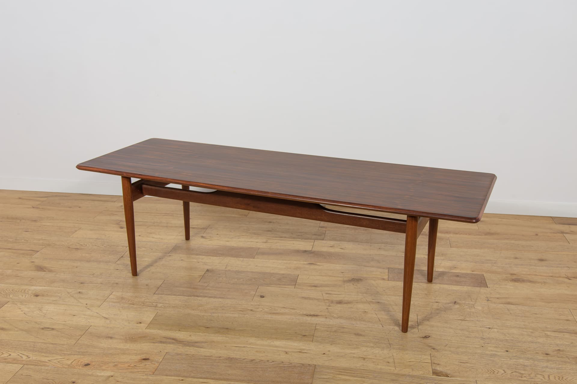 Coffee table, brown rosewood, brown teak, Denmark, 1960s. - 347296