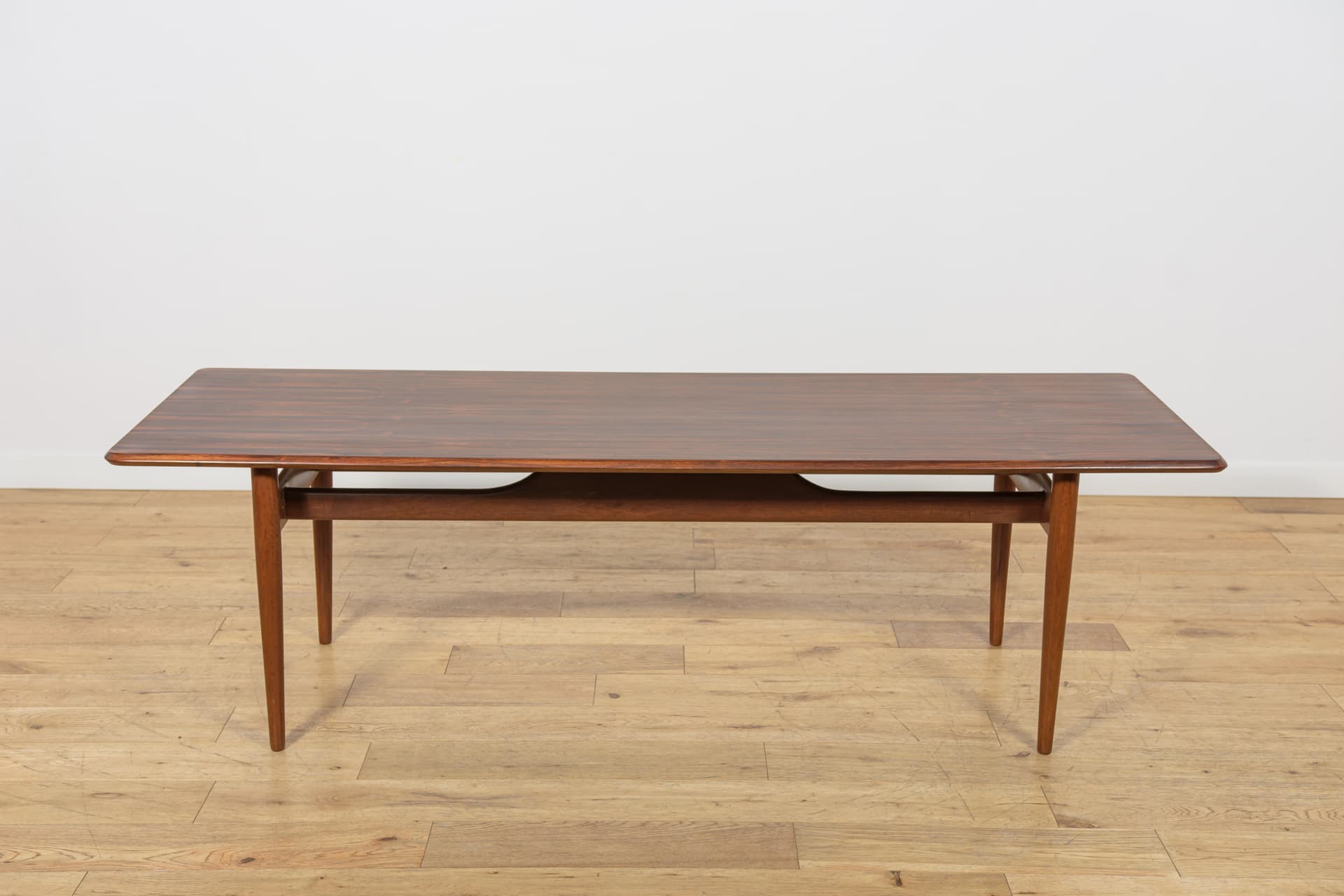 Coffee table, brown rosewood, brown teak, Denmark, 1960s. - 347289