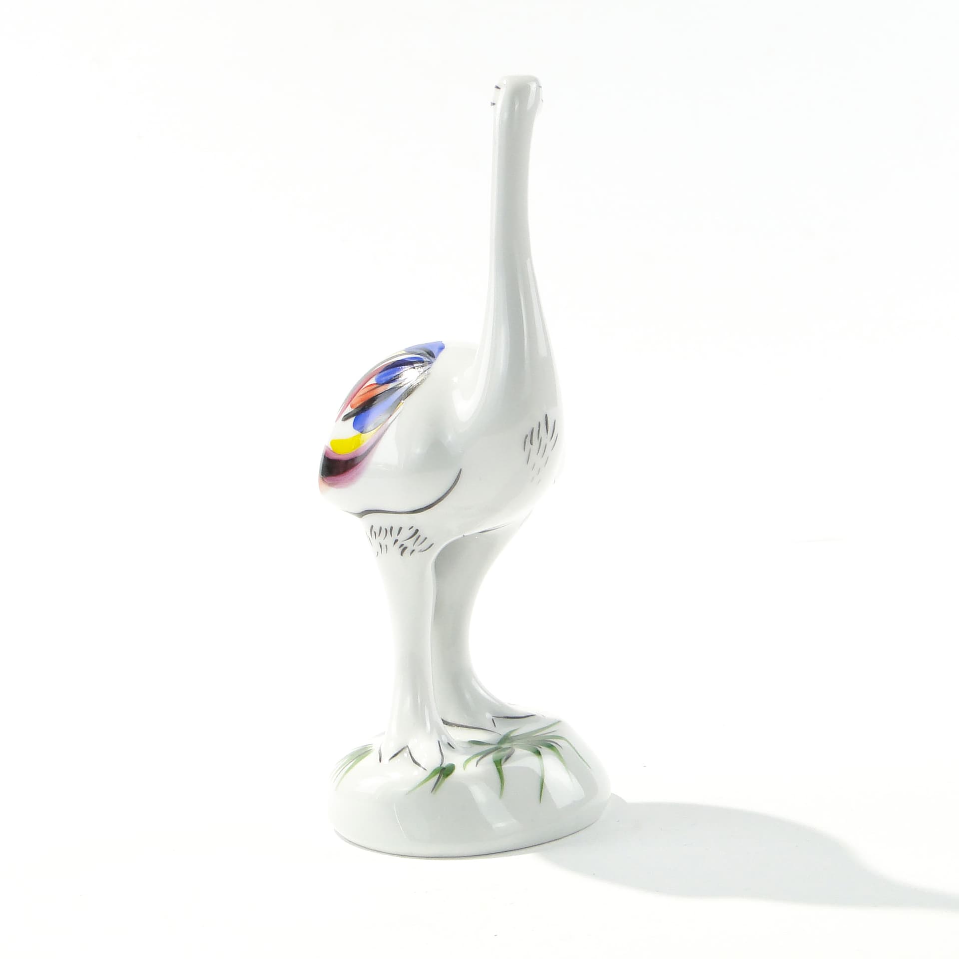 Figurine Ostrich, white porcelain, by H. Orthwein, Wytwórnia Porcelany w Wałbrzychu, Poland, 1950s - 347311