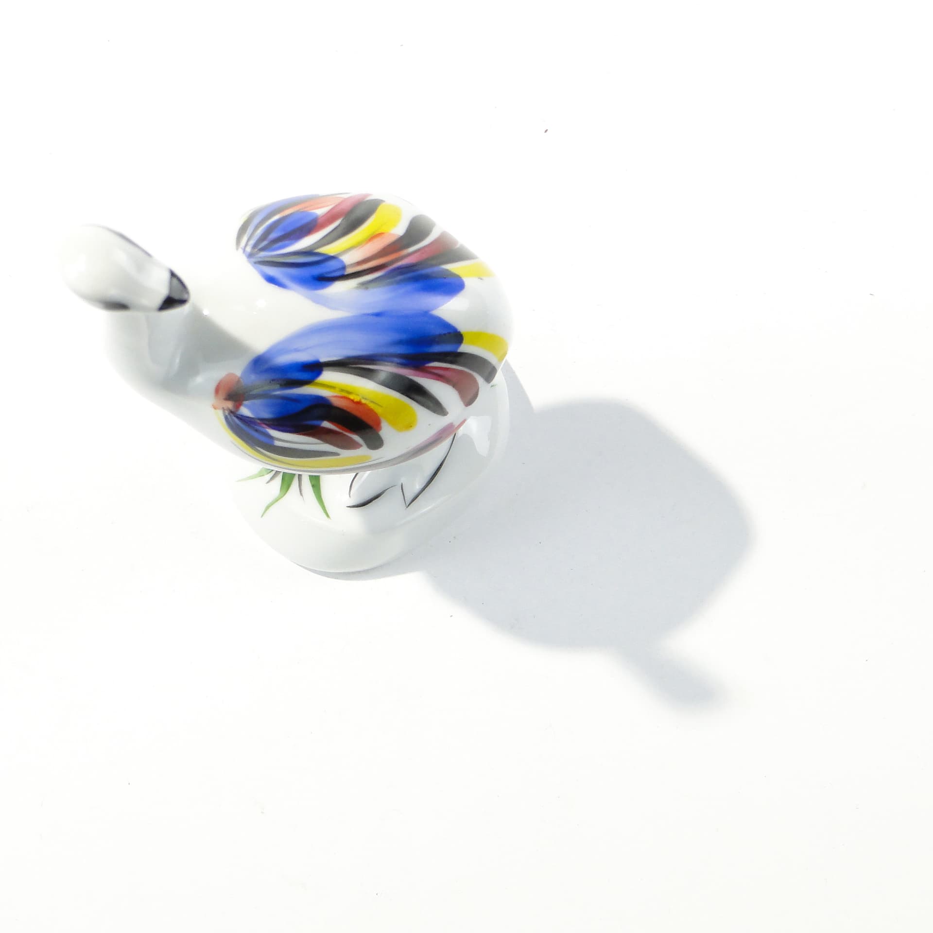 Figurine Ostrich, white porcelain, by H. Orthwein, Wytwórnia Porcelany w Wałbrzychu, Poland, 1950s - 347314