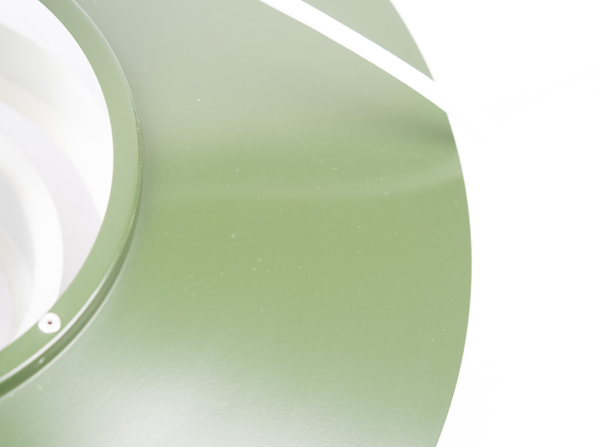 Pendant lamp Falcon, green steel, by A. Hansen, Fog & Mørup, Denmark, 1960s. - 347374