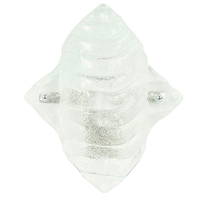 Wall sconce Murano, transparent glass, Italy, 1970s. - DIMENSION