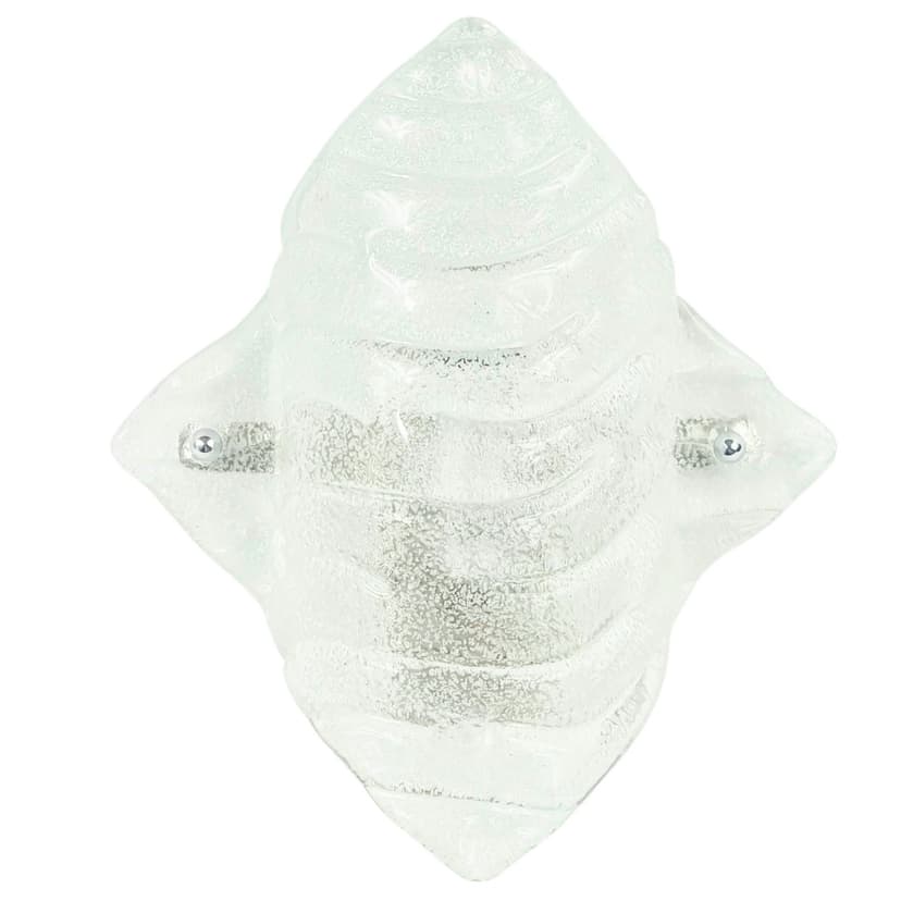 Wall sconce Murano, transparent glass, Italy, 1970s.
