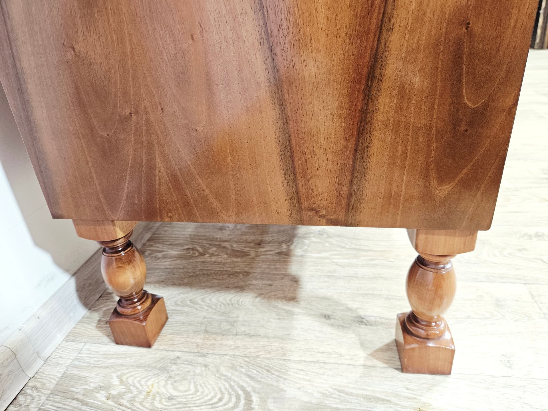 Cylinder roll-top secretary desk, mahogany walnut, 1970s - 347567
