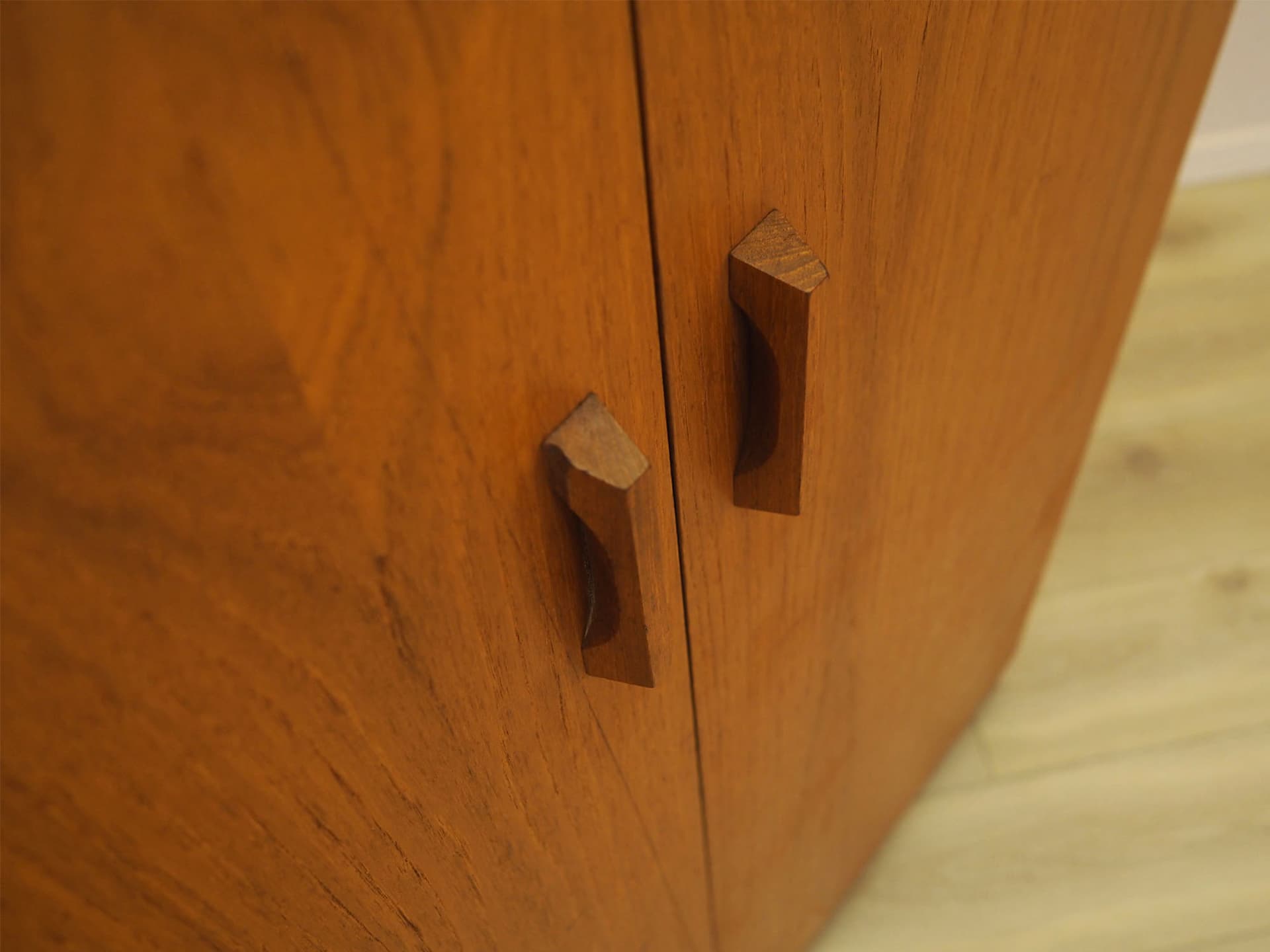 Wardrobe, brown teak, Denmark, 1970s. - 347637