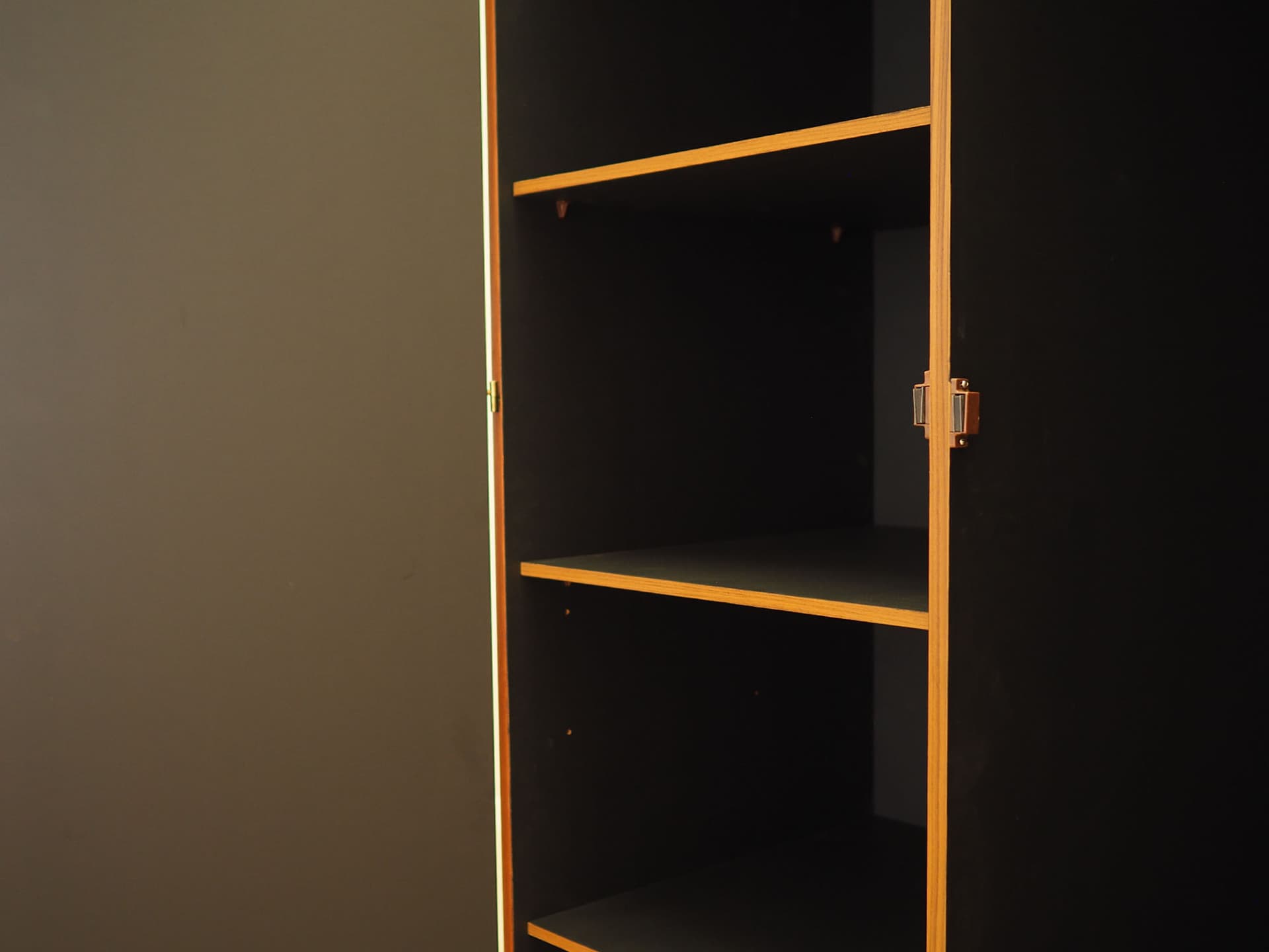 Wardrobe, brown teak, Denmark, 1970s. - 347643