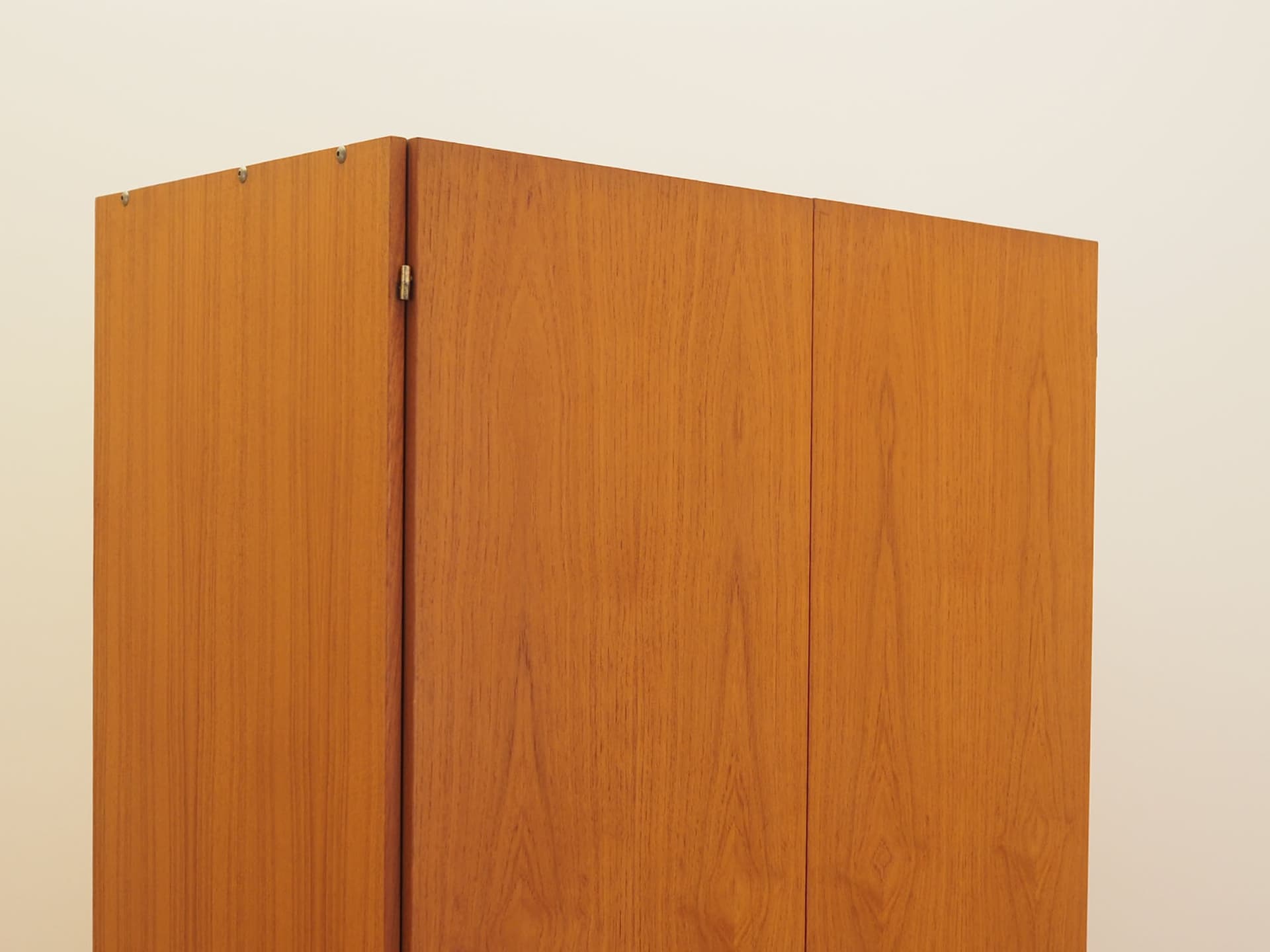Wardrobe, brown teak, Denmark, 1970s. - 347635