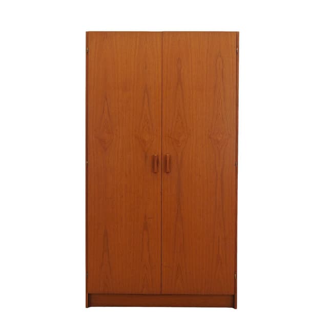 Wardrobe, brown teak, Denmark, 1970s. - DIMENSION