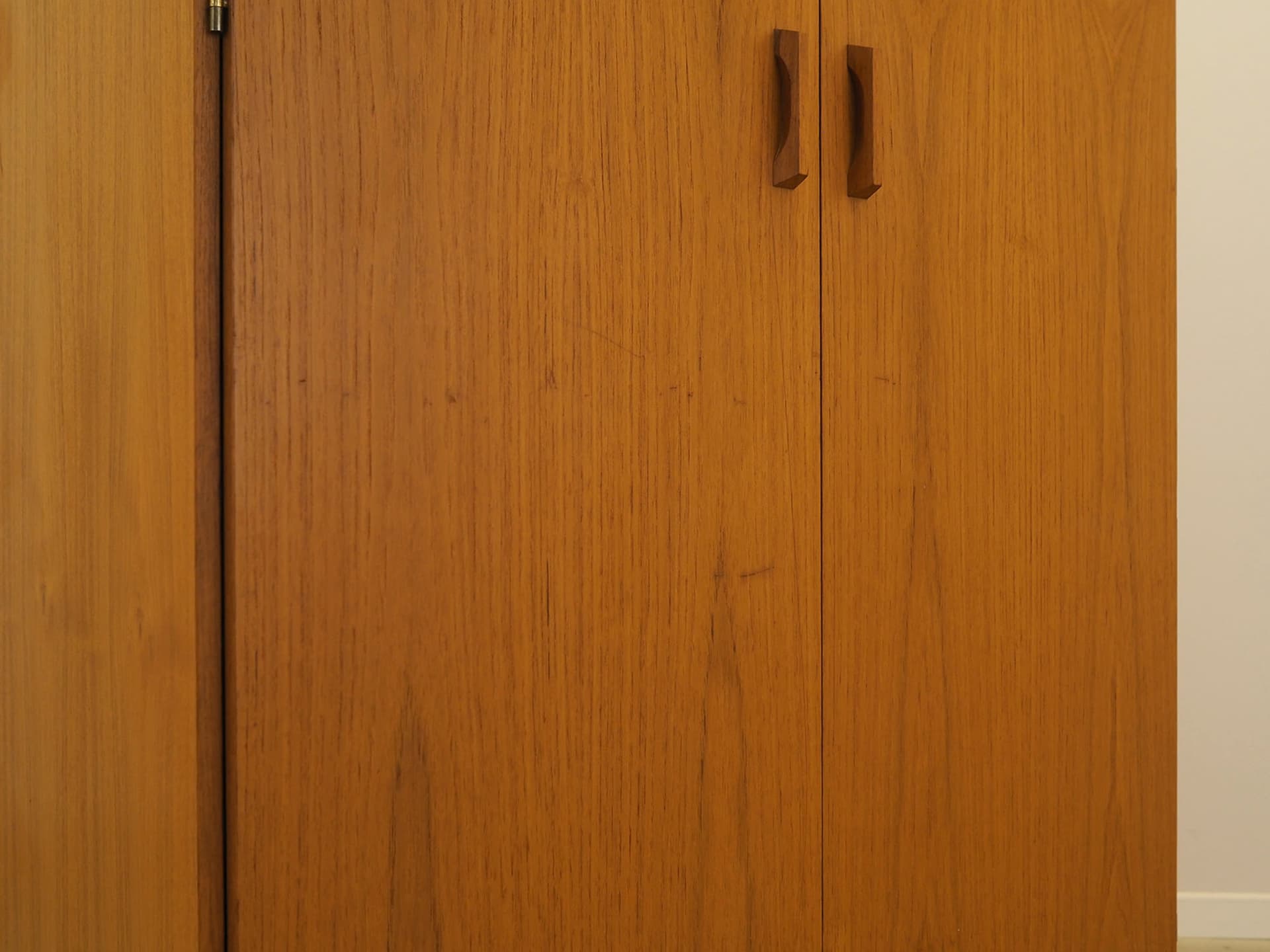 Wardrobe, brown teak, Denmark, 1970s. - 347638
