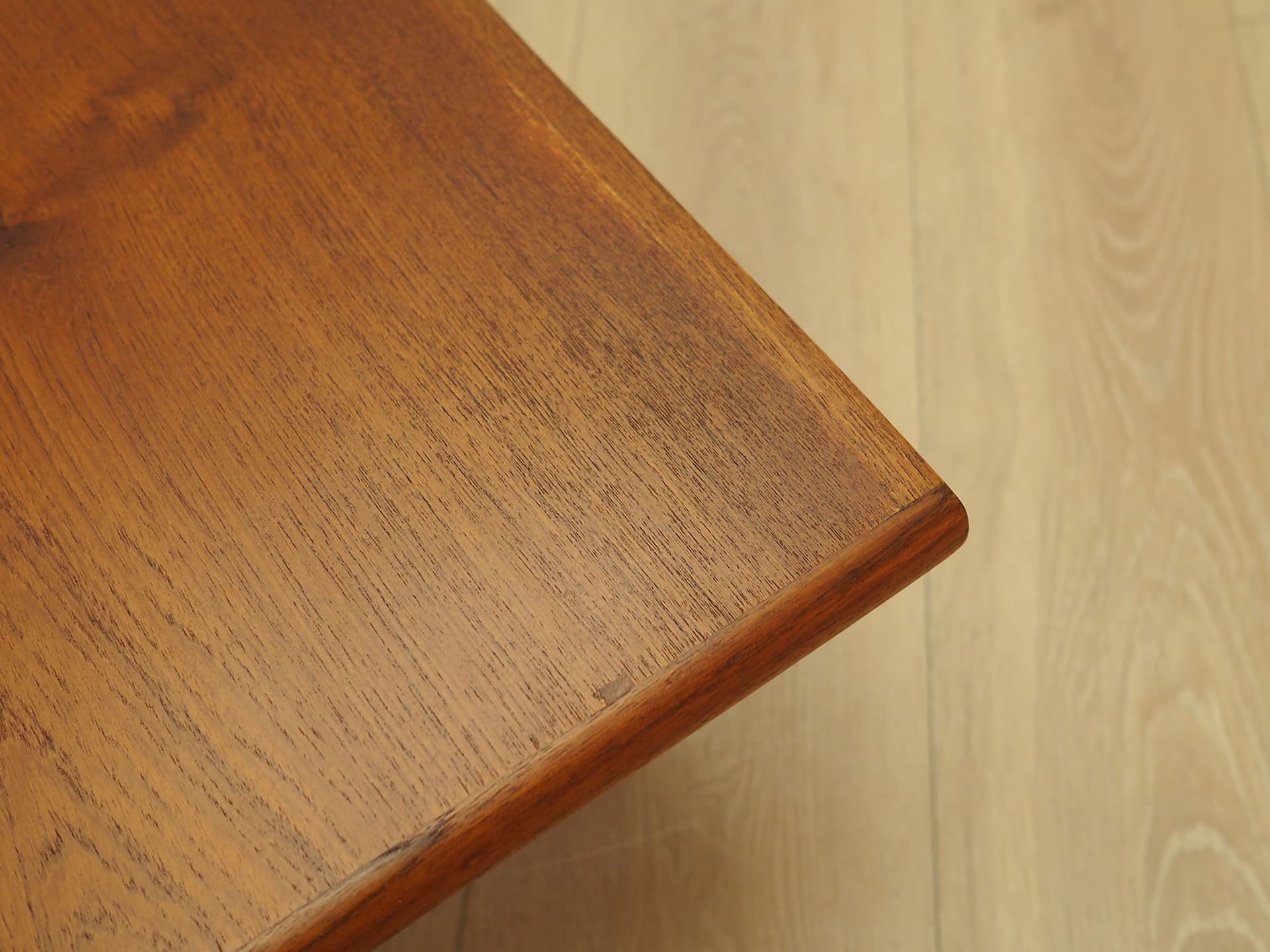 Lowboard, brown teak, black wood, Denmark, 1970s. - 347654
