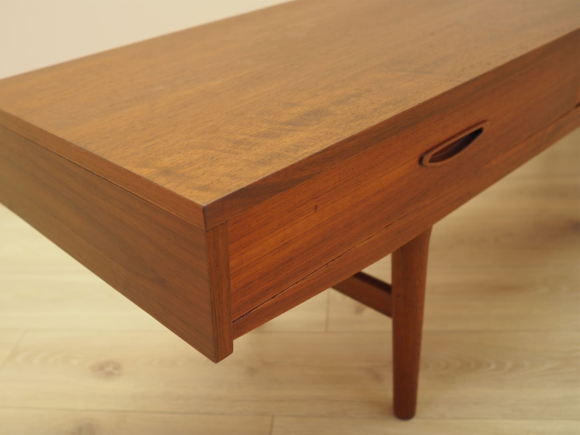Lowboard, brown teak, wood, Denmark, 1960s. - 347661