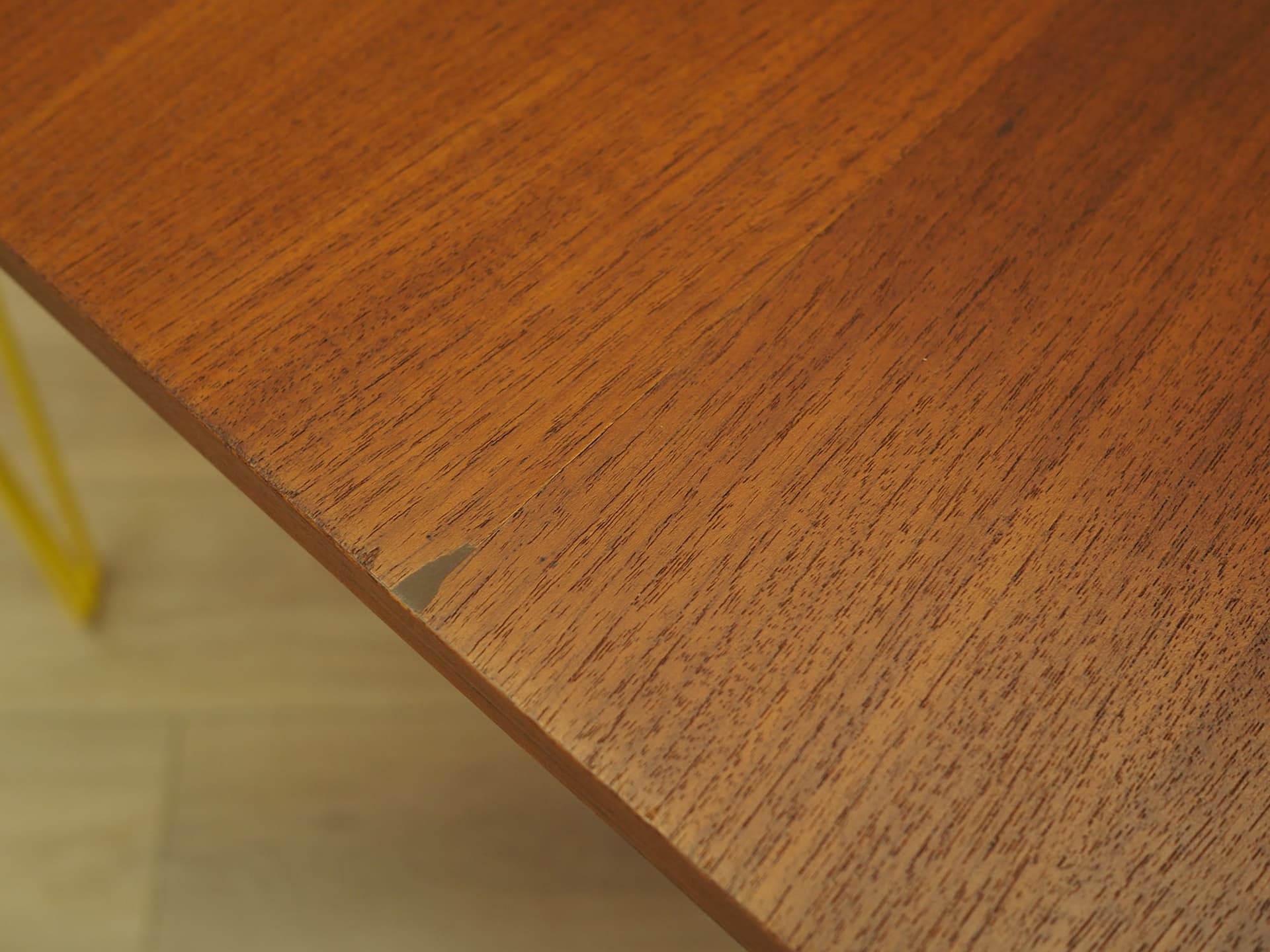 Desk, teak, yellow metal, Bornholm Møbelfabrik, Denmark, 1970s. - 347674