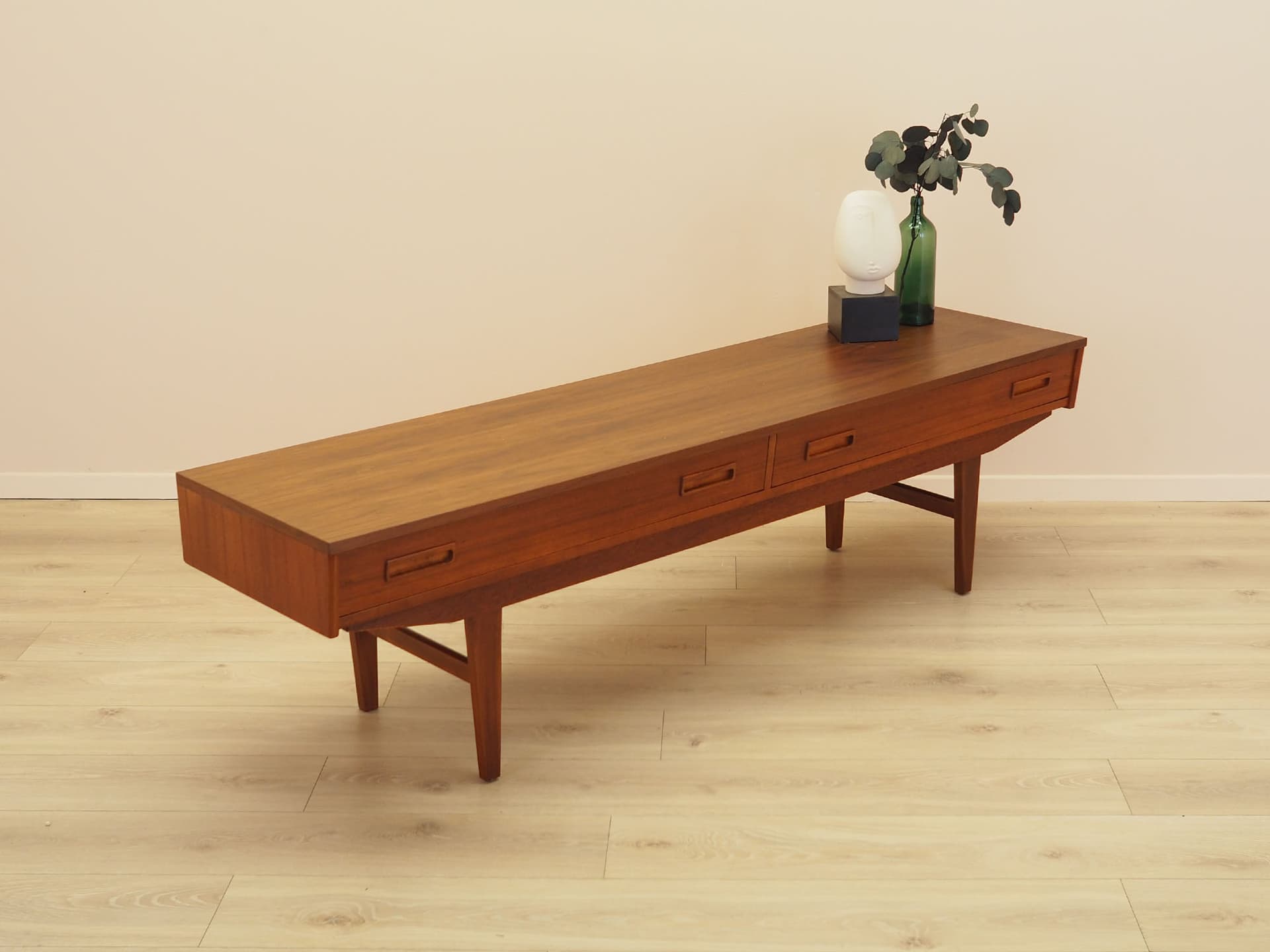 Lowboard, brown teak, Denmark, 1960s. - 347713