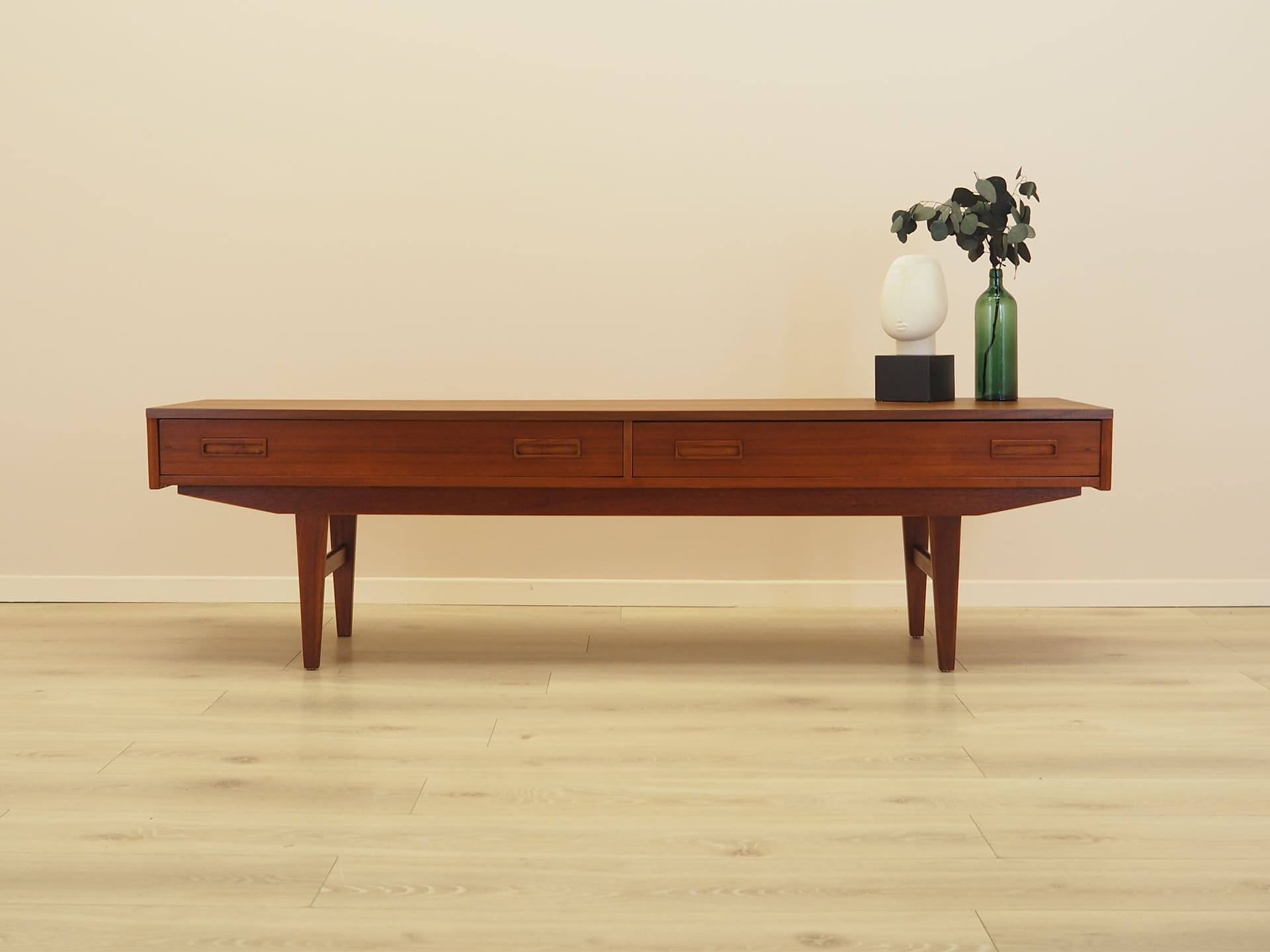 Lowboard, brown teak, Denmark, 1960s. - 347709