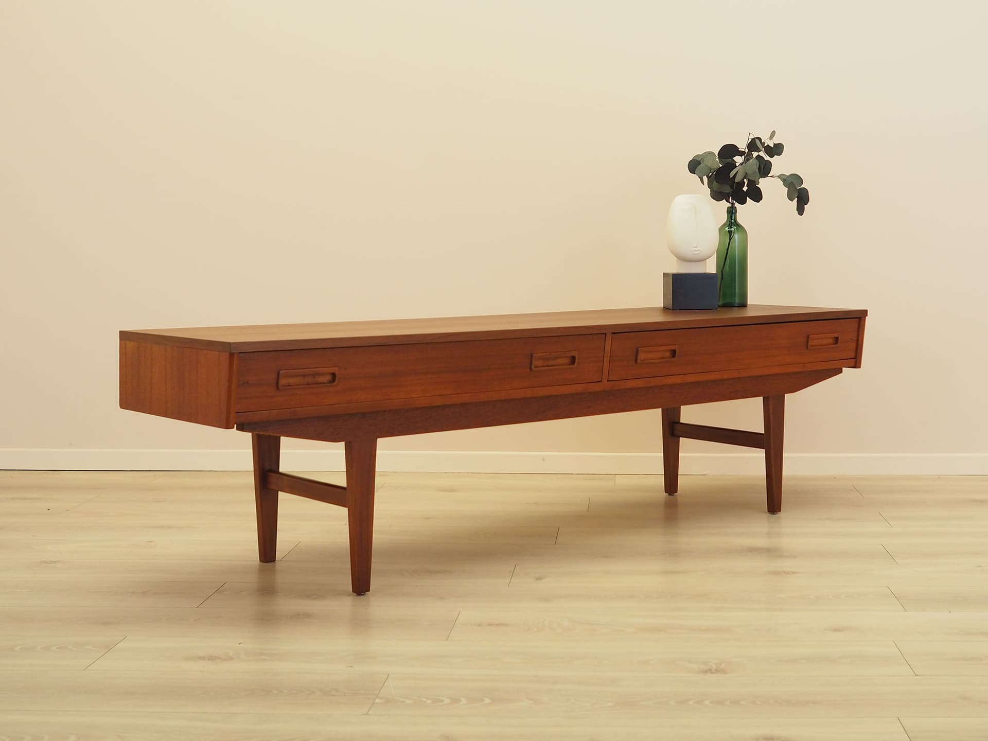 Lowboard, brown teak, Denmark, 1960s. - 347712