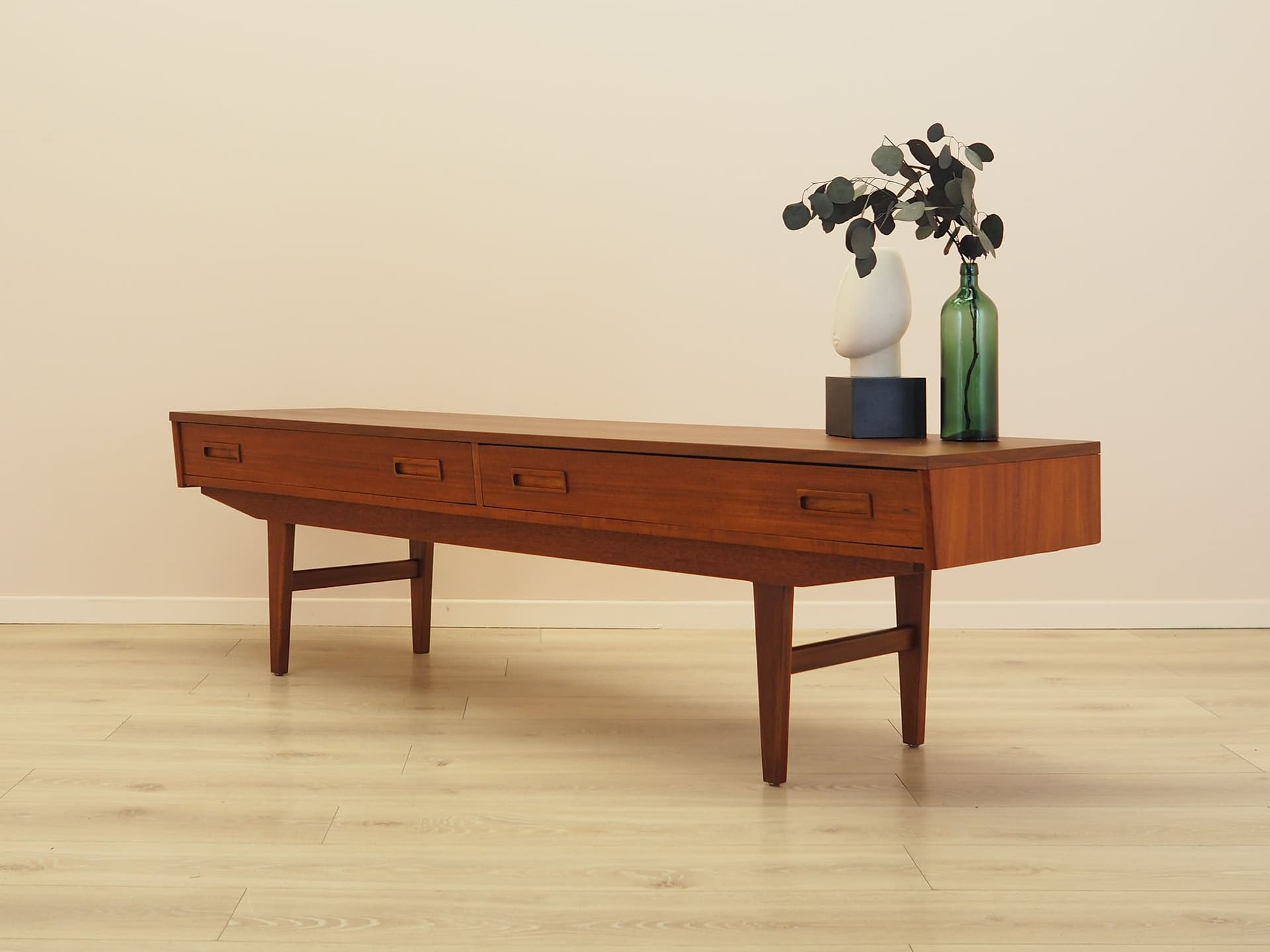 Lowboard, brown teak, Denmark, 1960s. - 347710