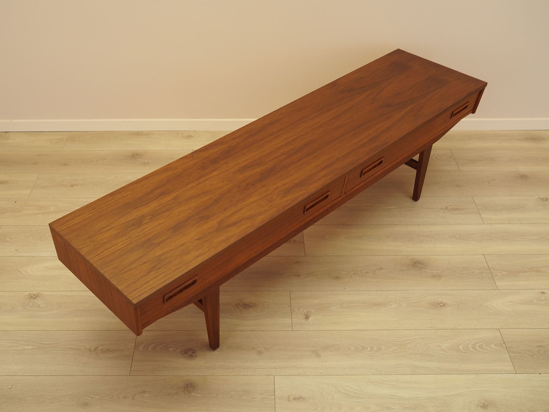 Lowboard, brown teak, Denmark, 1960s. - 347714
