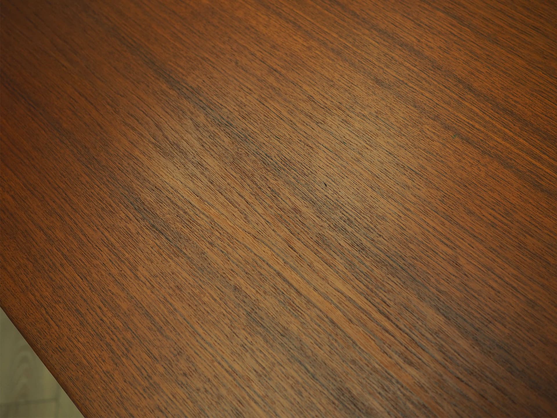 Desk, teak brown, Denmark, 1970s. - 347748