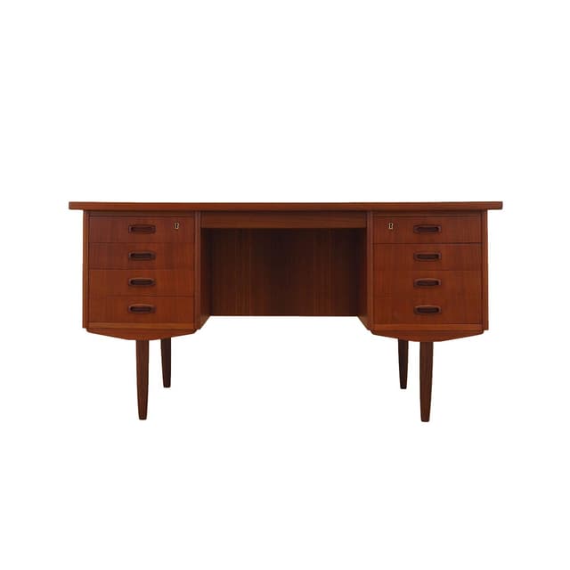 Desk, teak brown, Denmark, 1970s. - DIMENSION