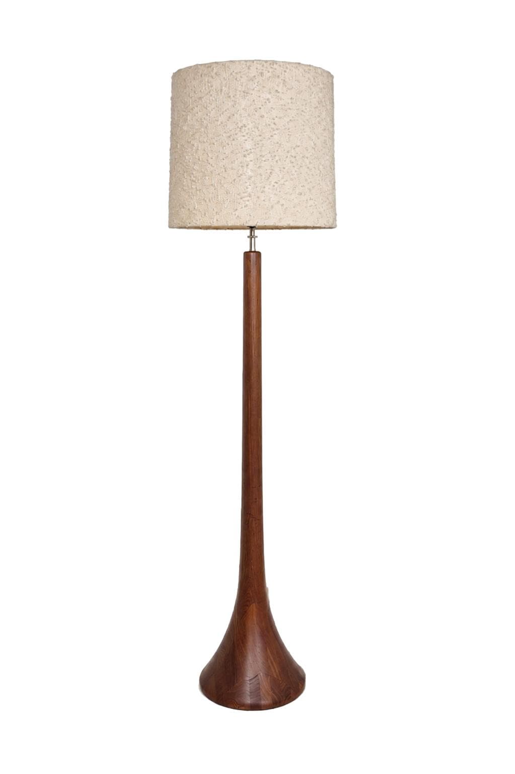 Floor lamp, teak, by L. Brams, Denmark, 1960s.