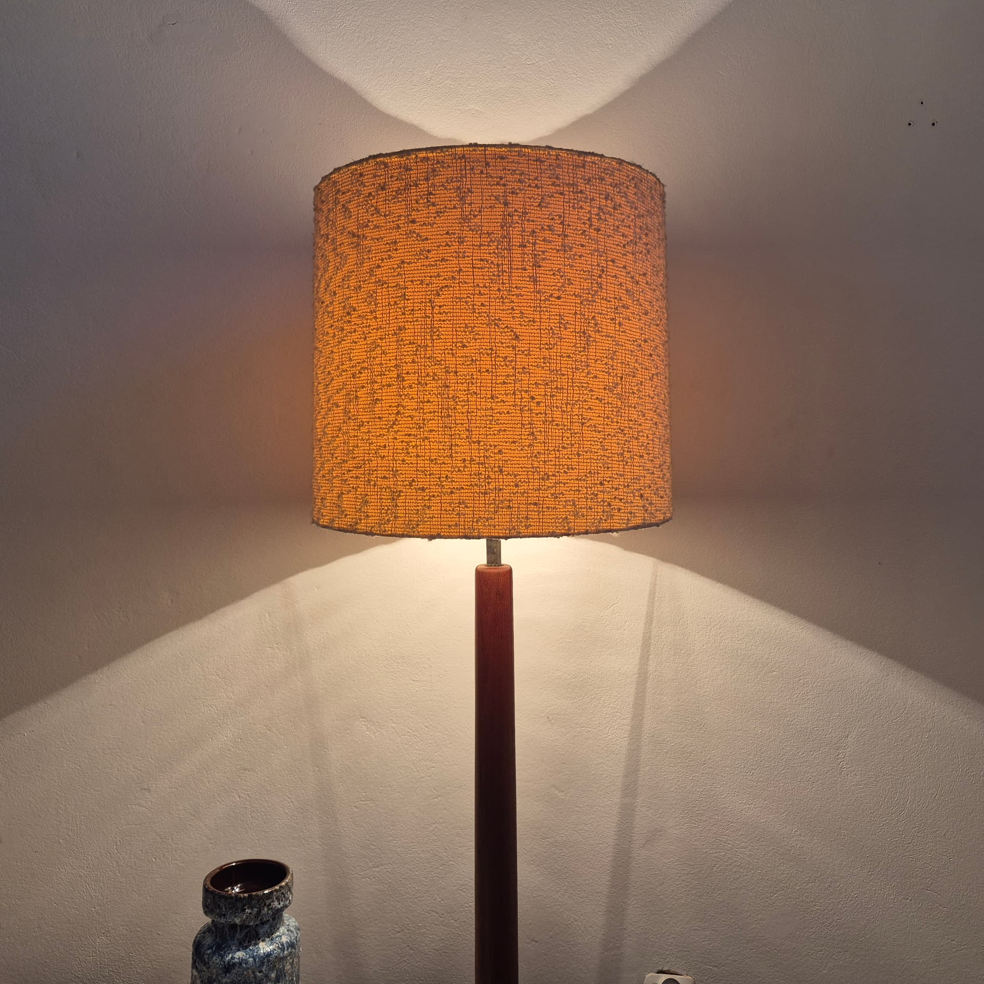 Floor lamp, teak, by L. Brams, Denmark, 1960s. - 347783