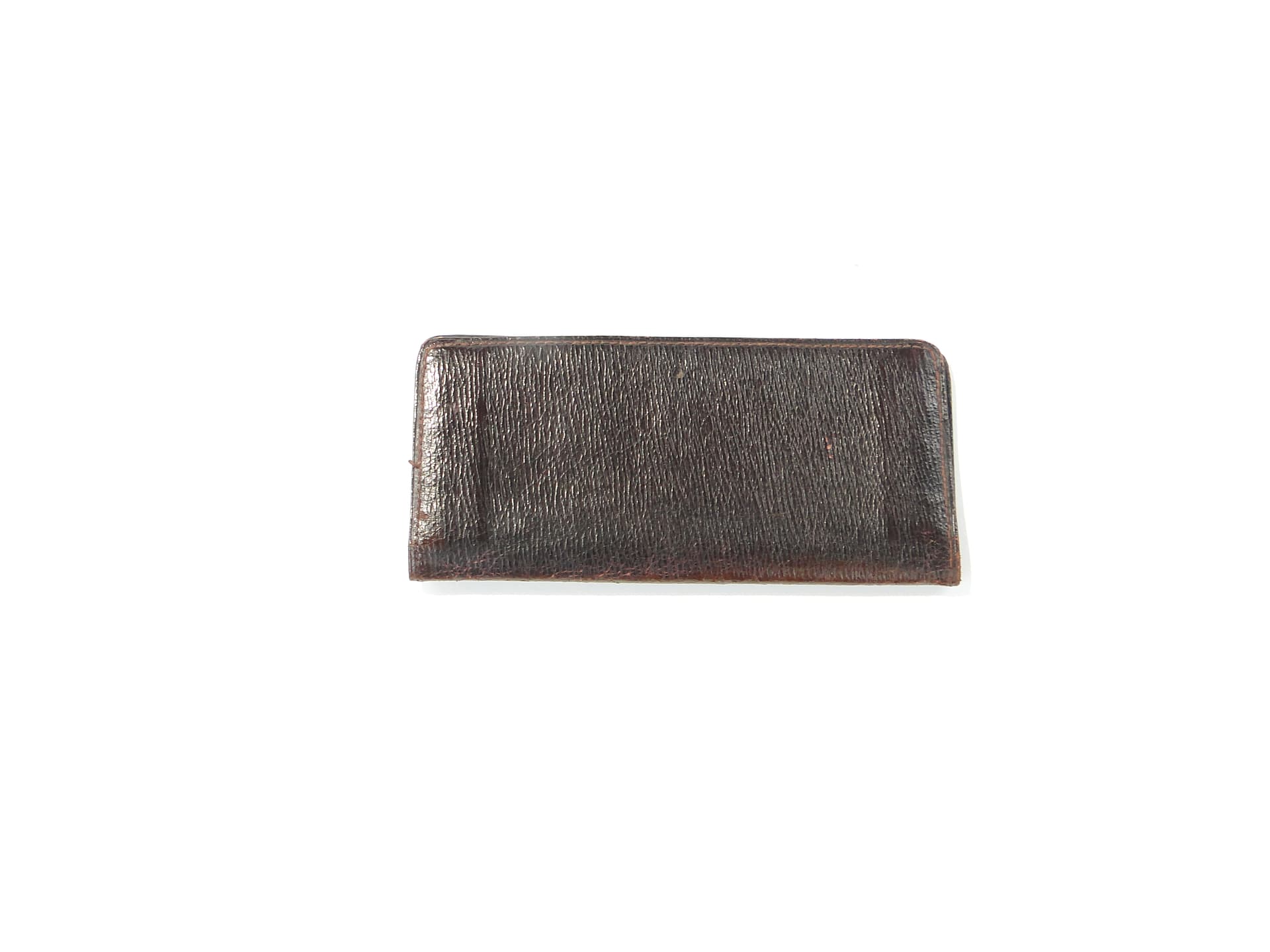 Business card case Stile Liberty, brown leather, silver, silk, Italy, early 20th c. - 347792