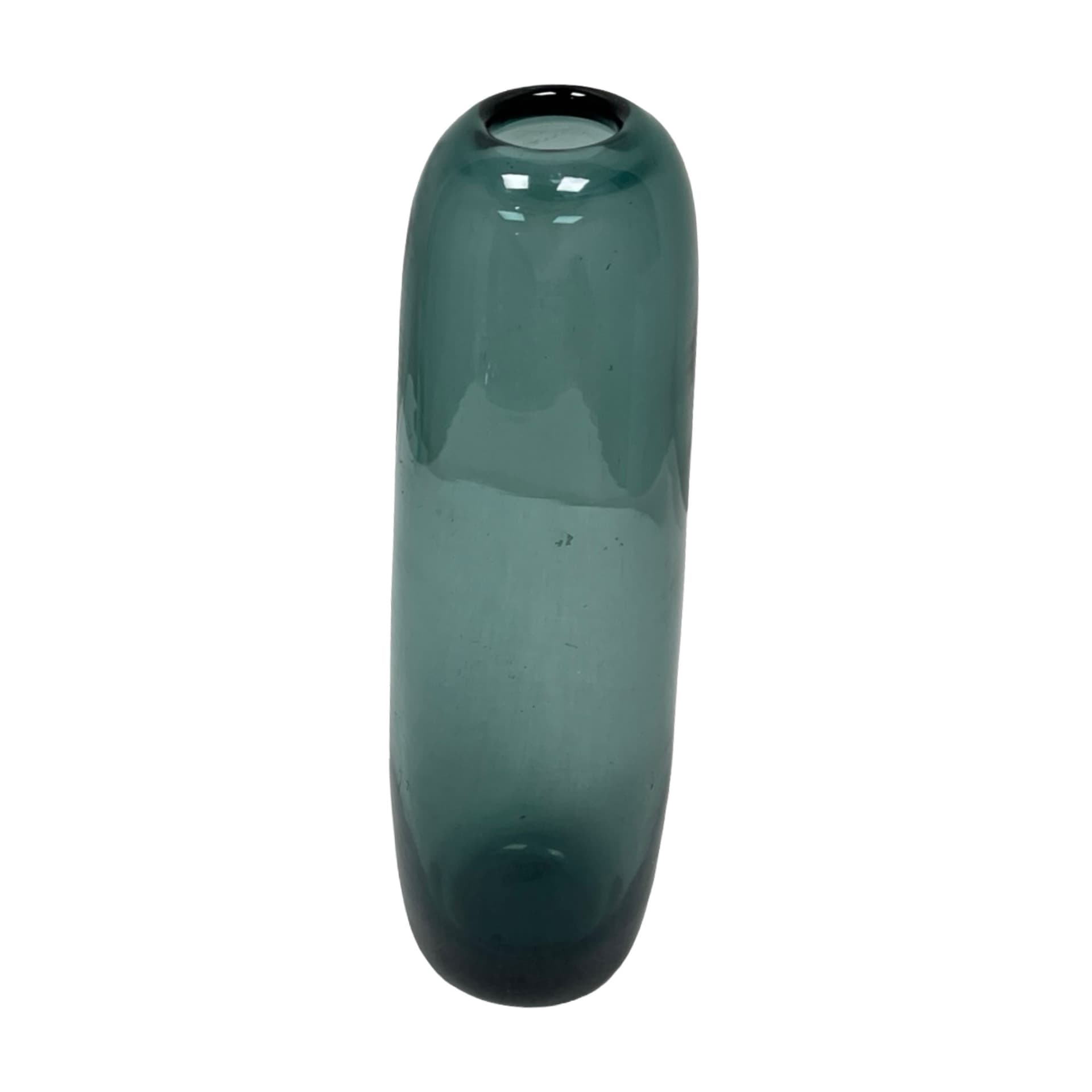 Vase Turmalin, green, glass, by W. Wagenfeld, WMF, Germany, 1960s - 348020