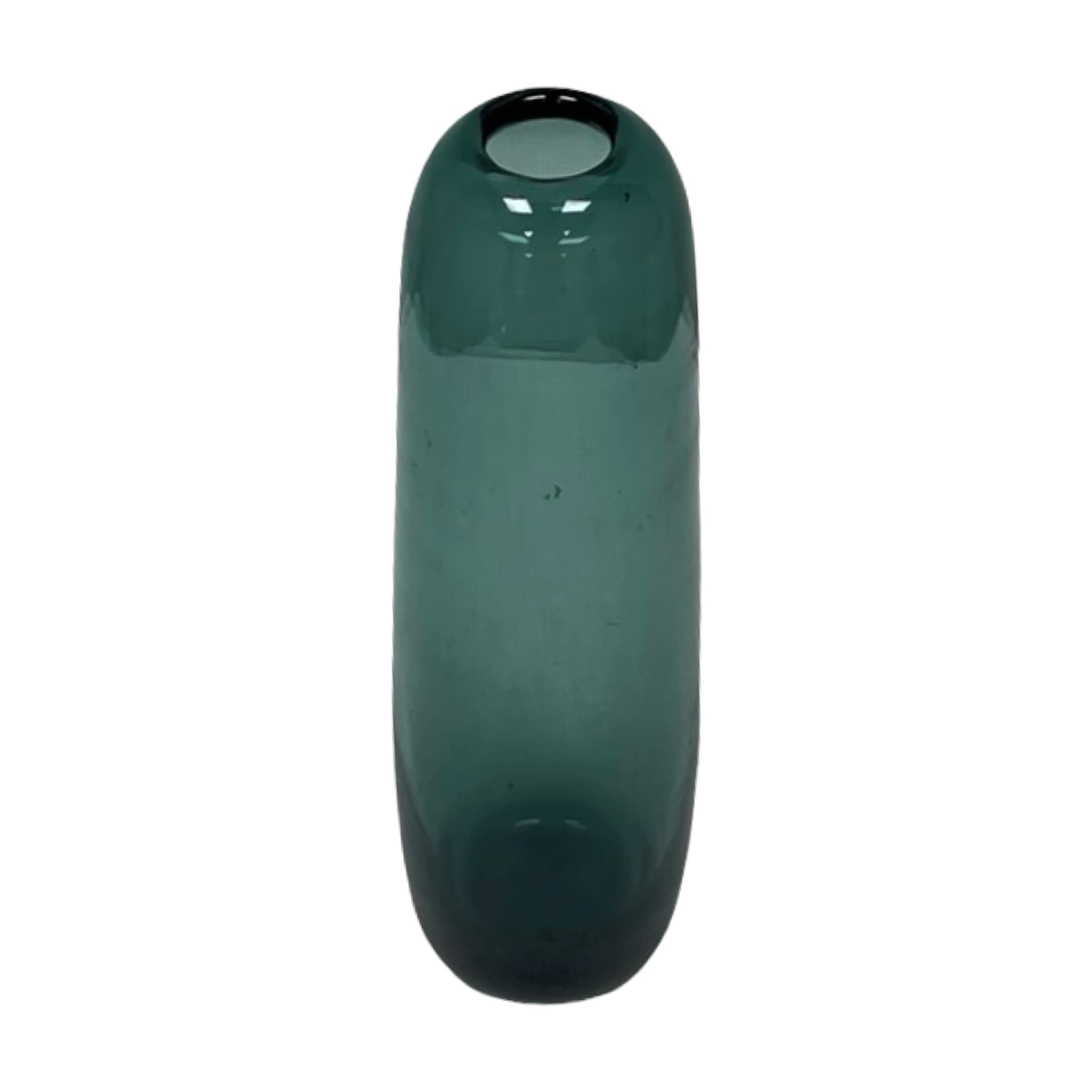 Vase Turmalin, green, glass, by W. Wagenfeld, WMF, Germany, 1960s - 348026