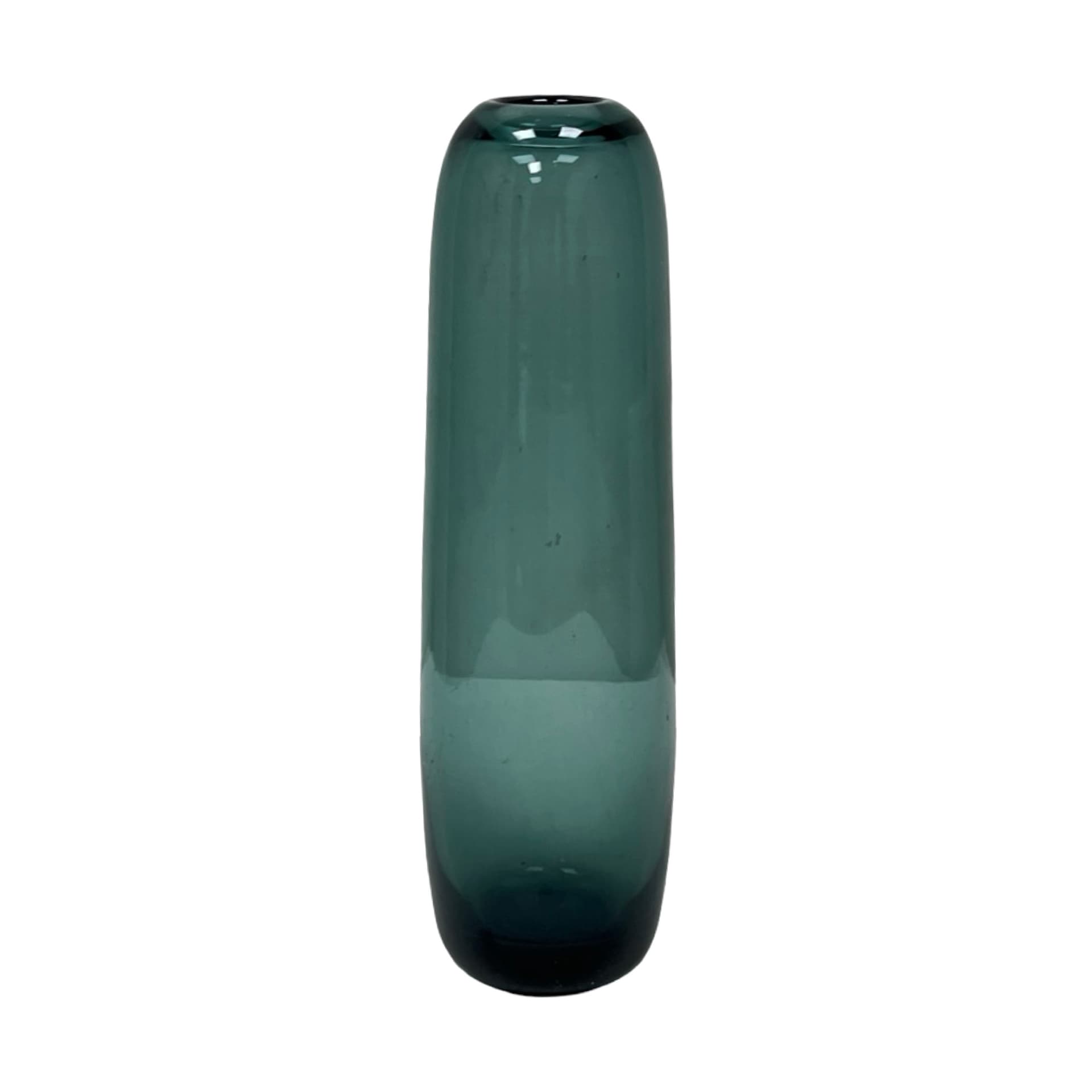 Vase Turmalin, green, glass, by W. Wagenfeld, WMF, Germany, 1960s - 348025