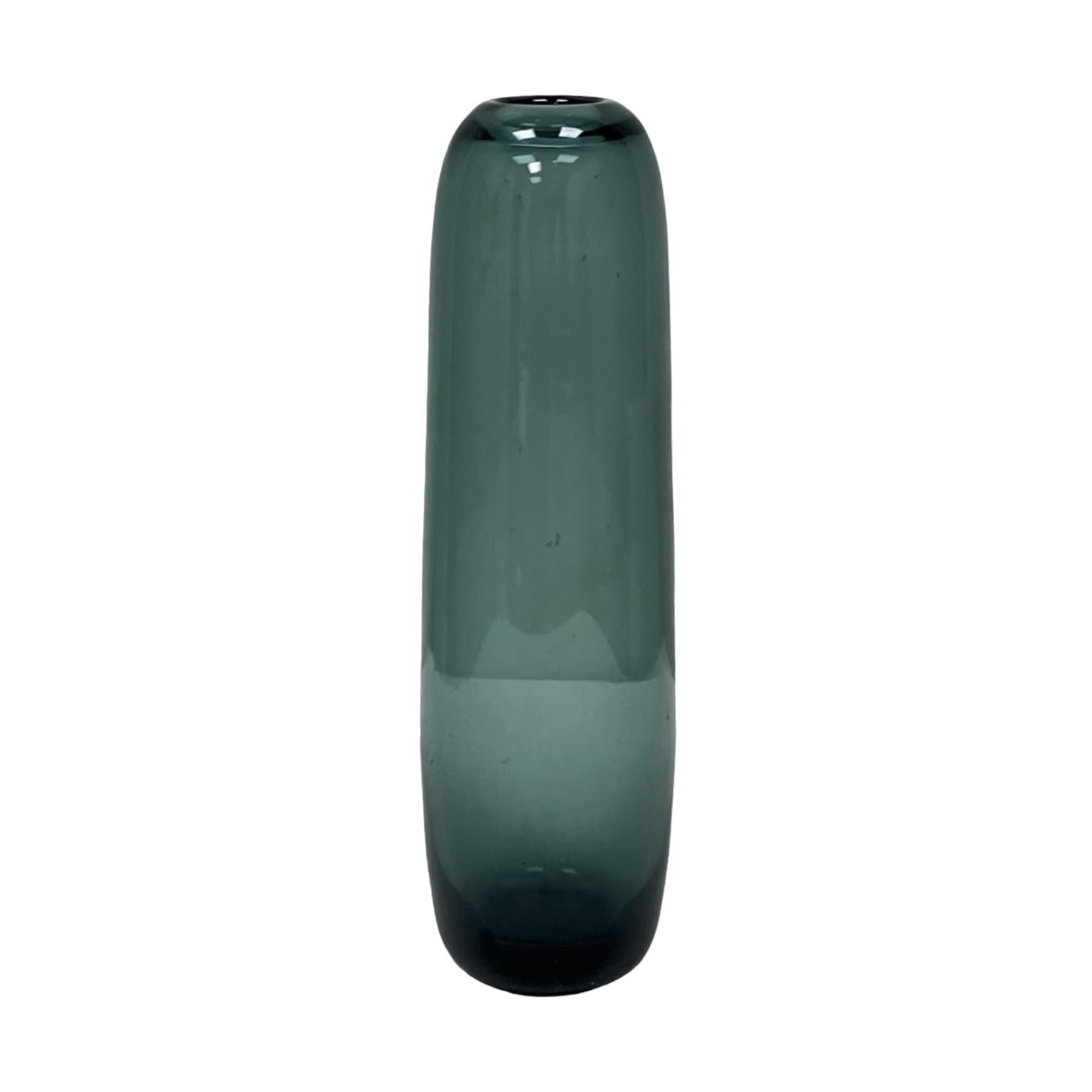 Vase Turmalin, green, glass, by W. Wagenfeld, WMF, Germany, 1960s