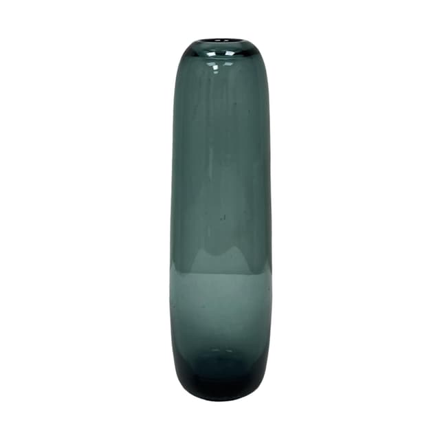 Vase Turmalin, green, glass, by W. Wagenfeld, WMF, Germany, 1960s - DIMENSION