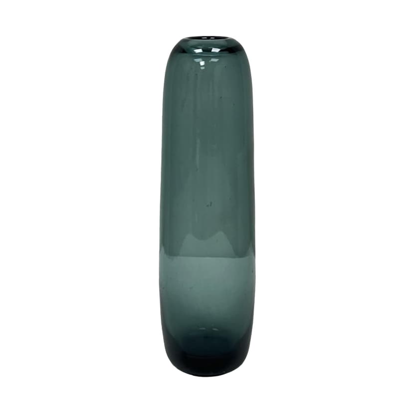 Vase Turmalin, green, glass, by W. Wagenfeld, WMF, Germany, 1960s