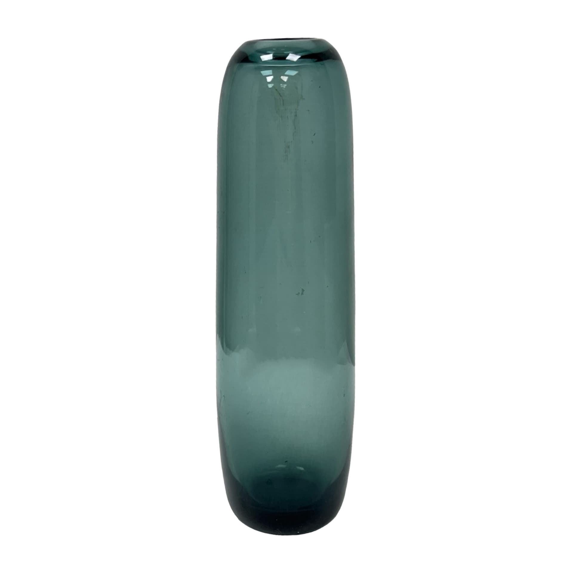 Vase Turmalin, green, glass, by W. Wagenfeld, WMF, Germany, 1960s - 348021