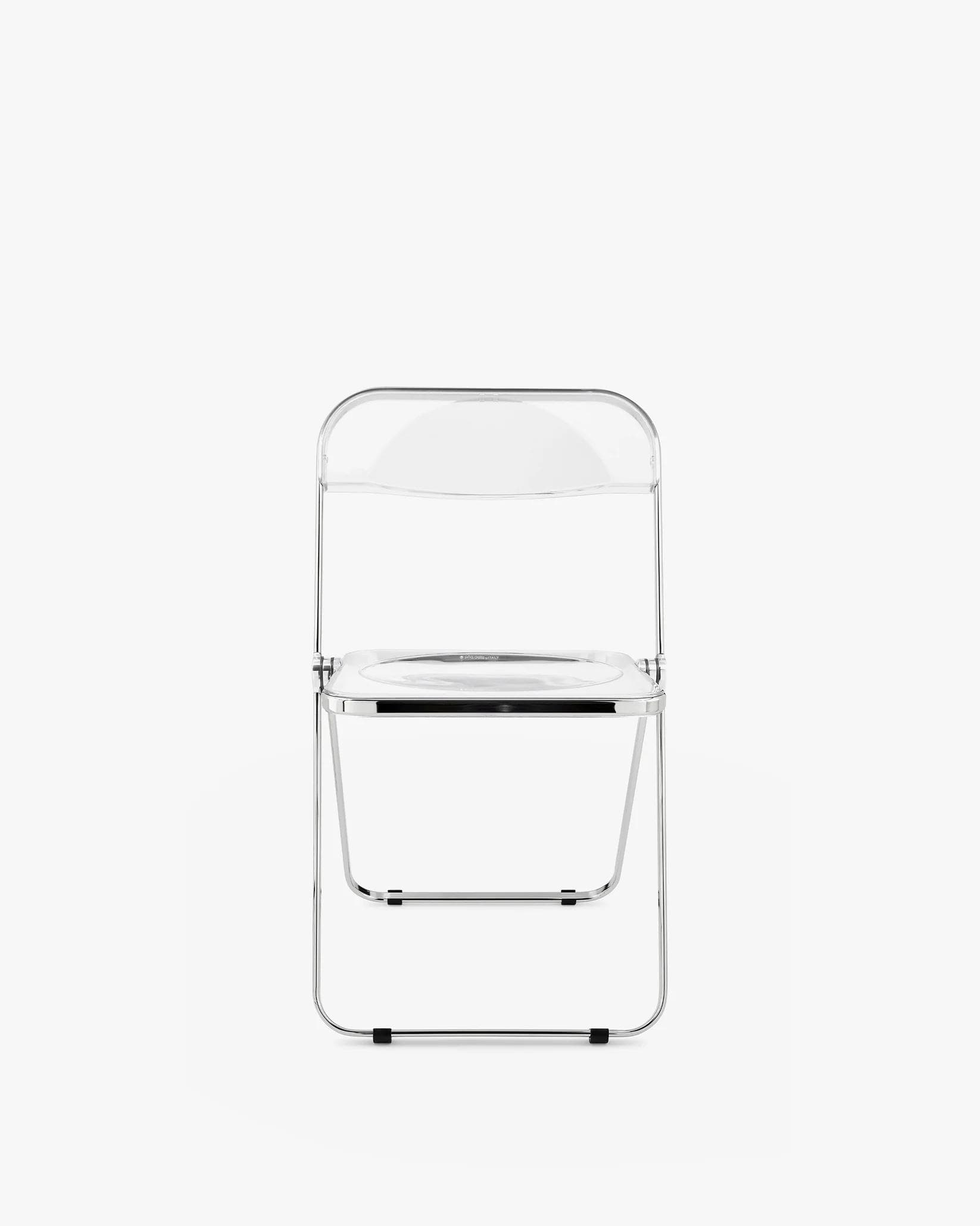 Folding chair Plia, transparent, chrome, by G. Piretti, Anonima Castelli - 348060