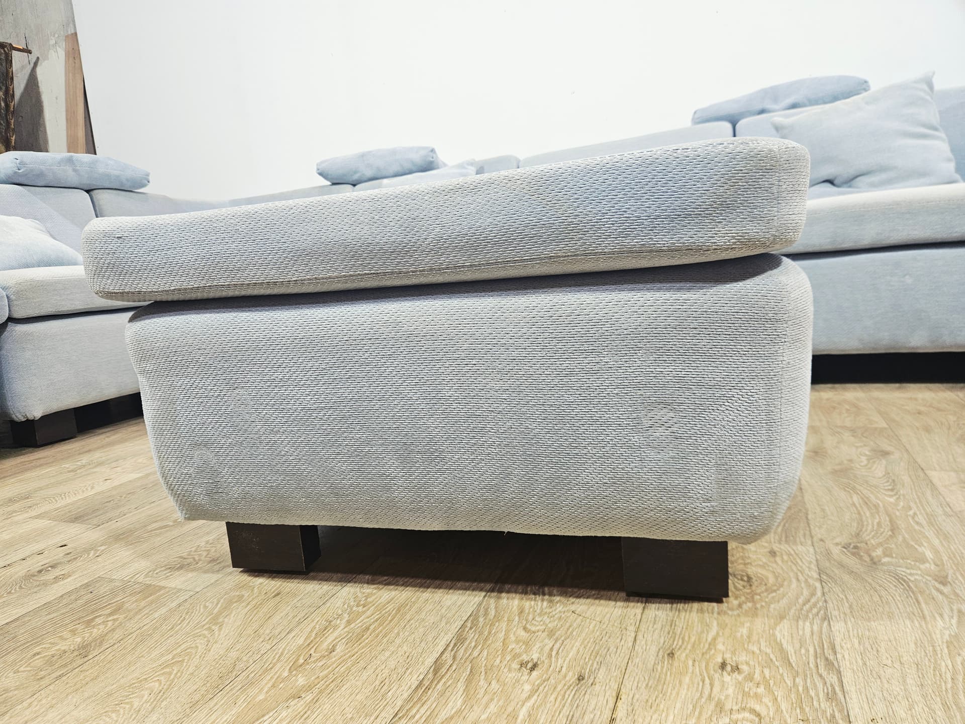 Modular corner sofa set, Rolf Benz, blue velvet, 1970s - 348073