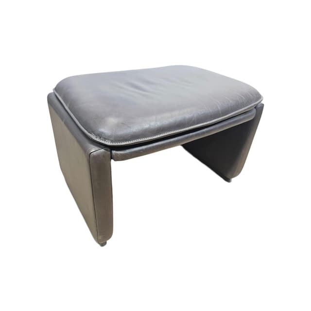 Pouf, vintage, brown leather, de Sede - DIMENSION