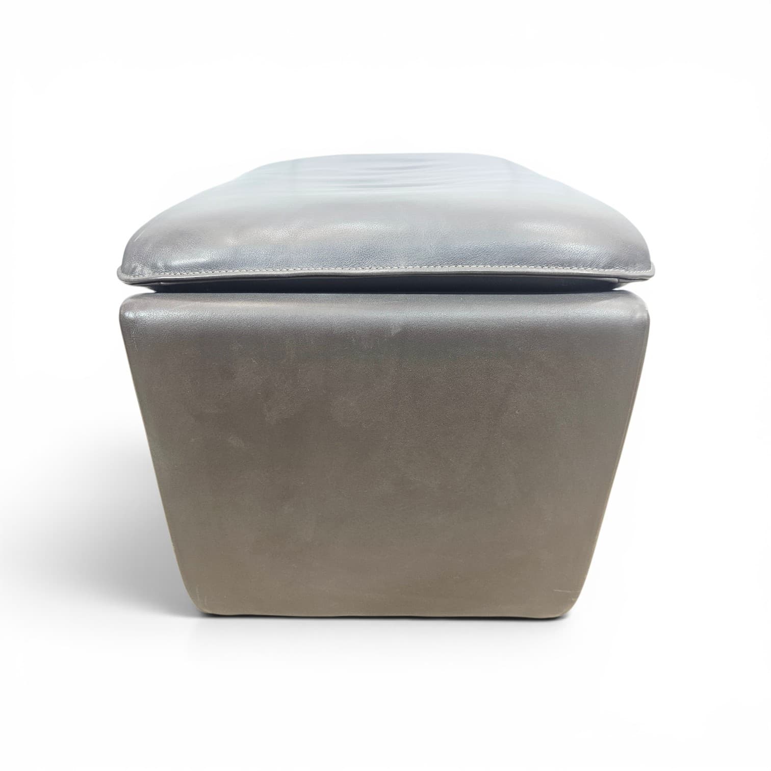 Pouf, vintage, brown leather, de Sede - 348103