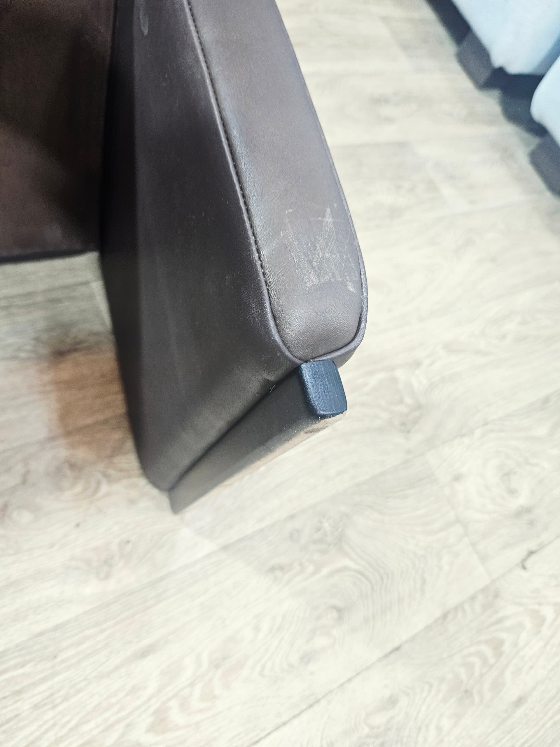 Pouf, vintage, brown leather, de Sede - 348106