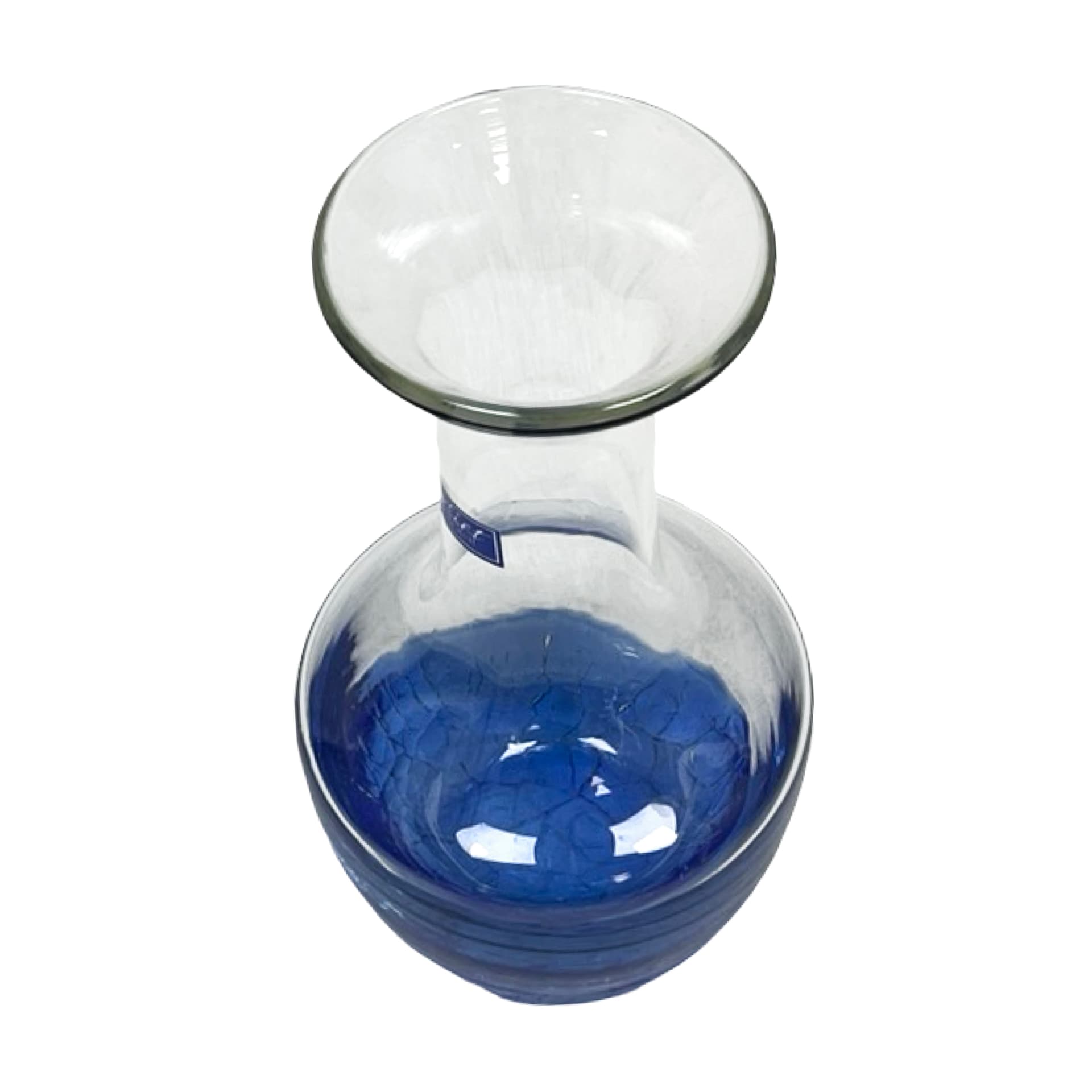 Vase Flirt, blue transparent glass, Ritzenhoff und Breker, Germany, 1990s - 348586